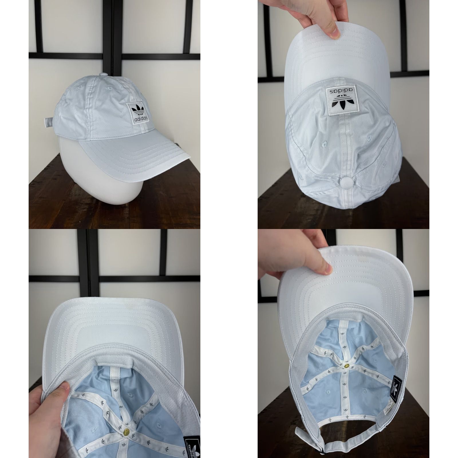 Adidas Adidas Hat Cap Strap Back Womens One Size Blue Embroidered 100% Nylon Outdoors Size ONE SIZE - 8 Thumbnail