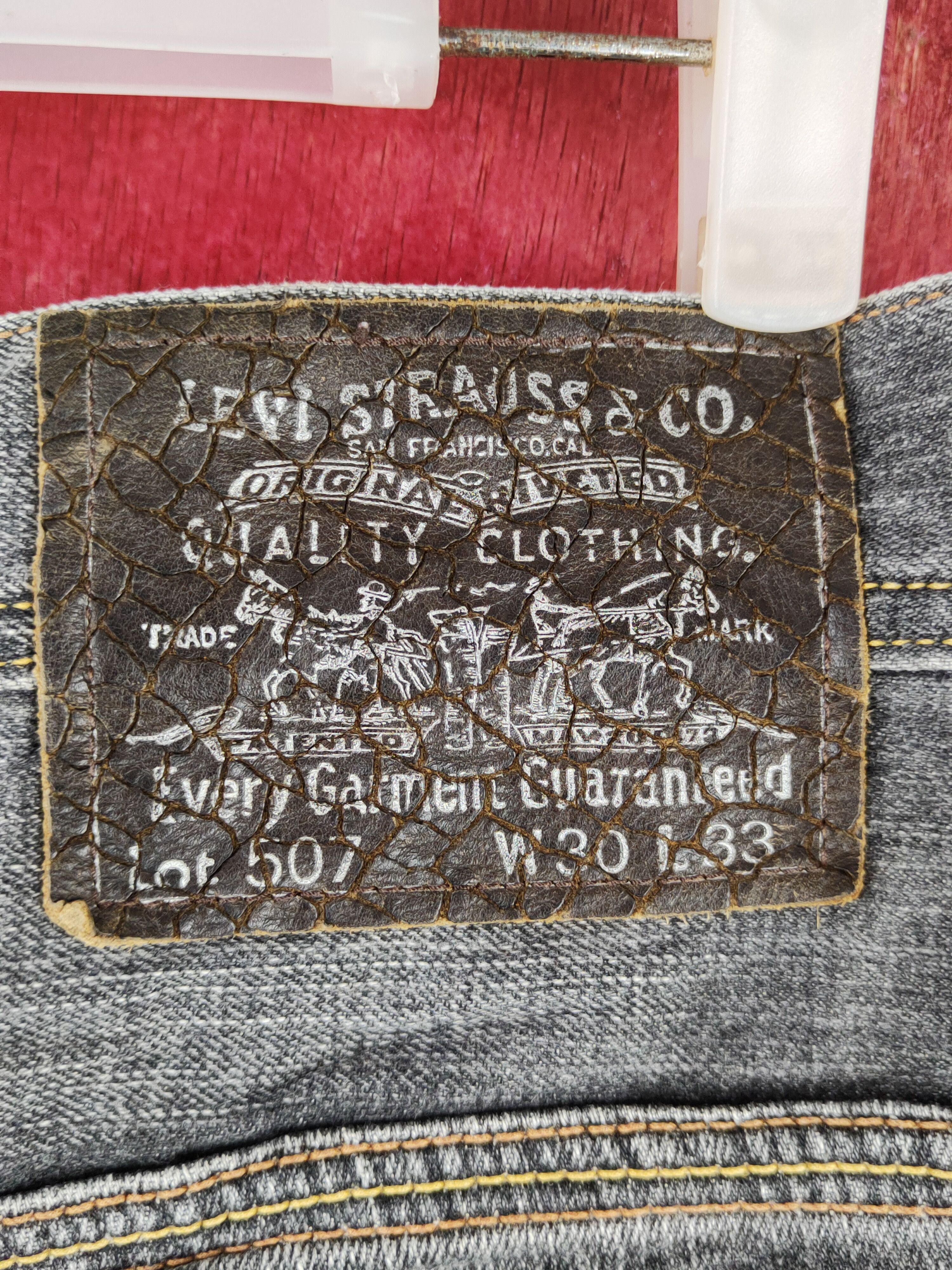 Levi's DL Levi's Black Faded Distressed vintage Denim #S1524 Size 30" / US 8 / IT 44 - 5 Thumbnail