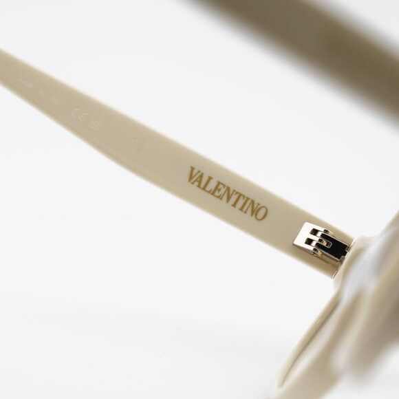 Valentino Valentino VLX-177C Eyeglasses White/Gold 59mm Square Frame Size ONE SIZE - 6 Thumbnail