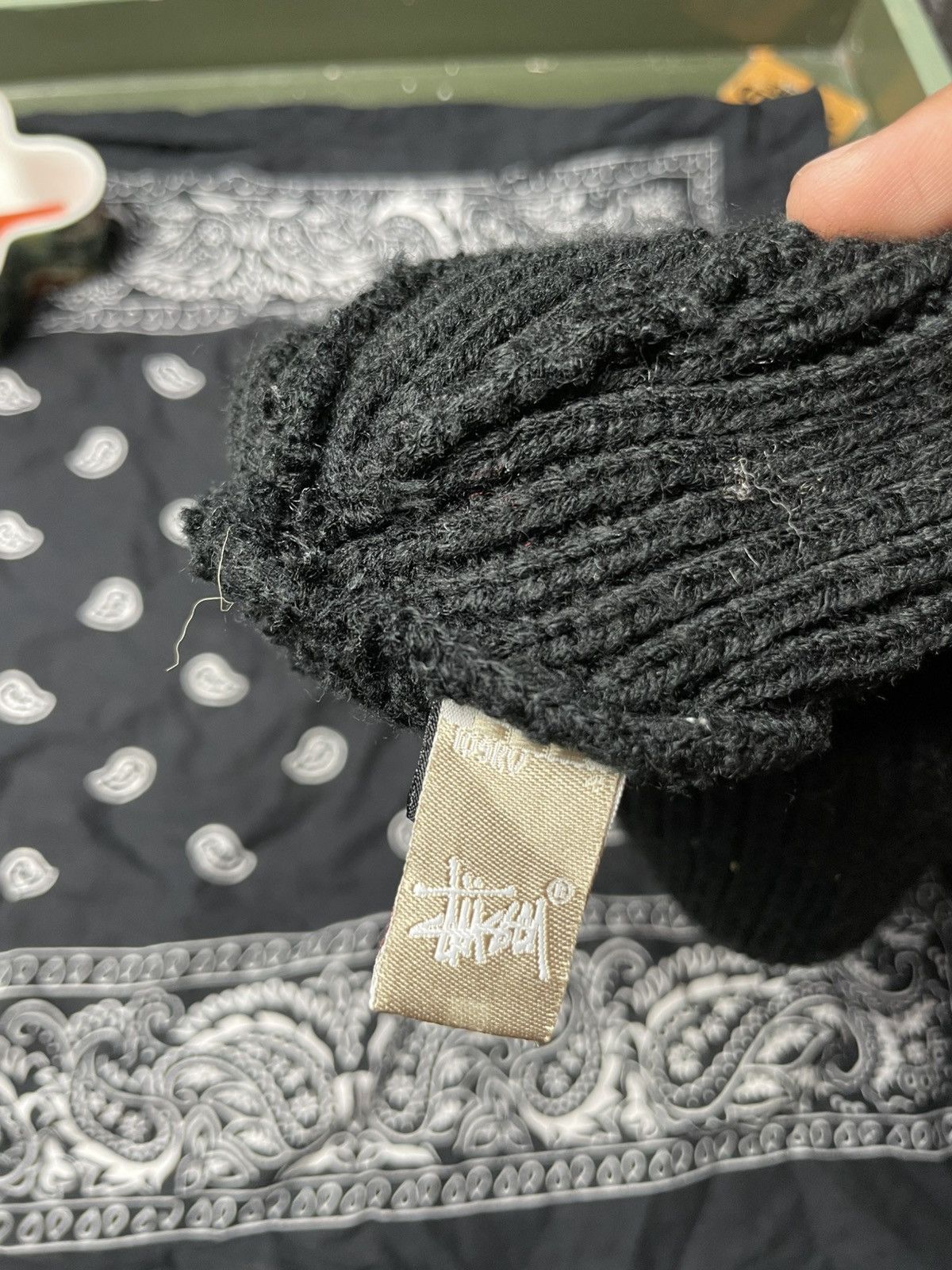 Stussy × Vintage Vintage 90s stussy long beanie Size ONE SIZE - 6 Thumbnail