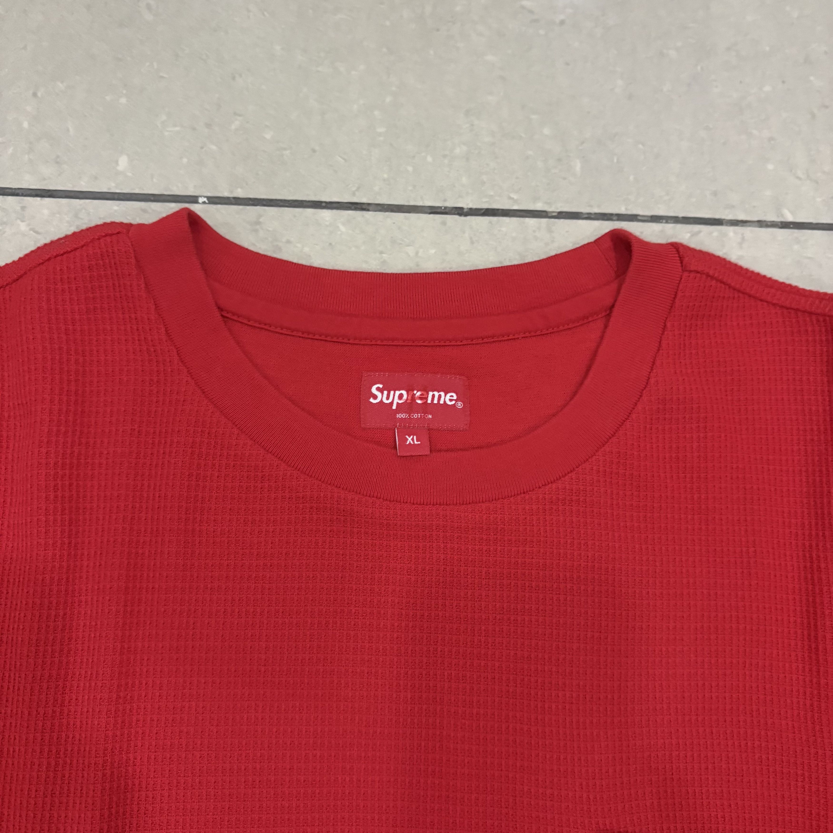 Supreme Supreme Waffle Pocket Red T-Shirt Size US XL / EU 56 / 4 - 3 Thumbnail