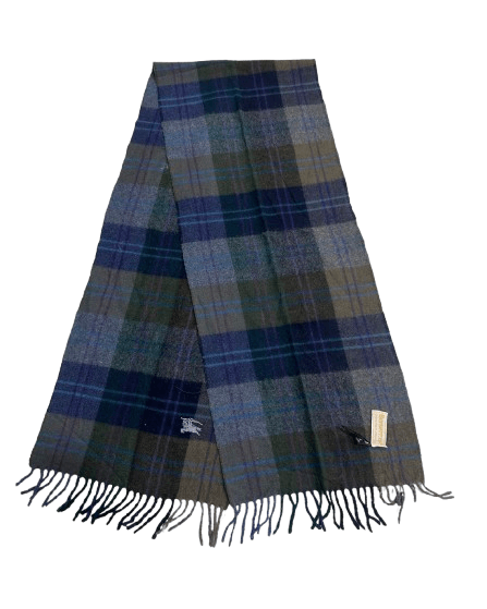 Burberry Burberry's Authentic Unisex Scarf Gray Cashmere Size ONE SIZE - 1 Thumbnail