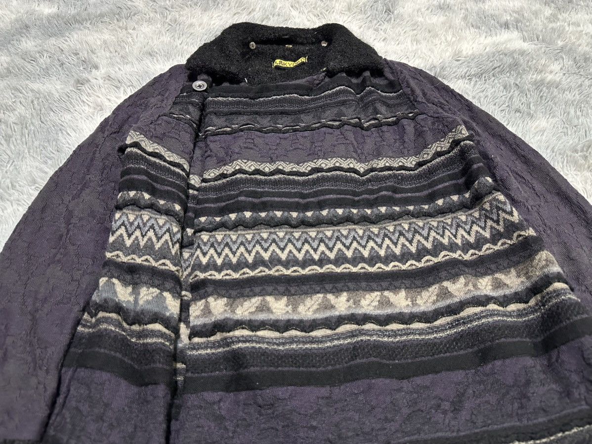 Japanese Brand 🔥Rare Archive M.&Kyoko Crafted Knit Asymmetric Cloaks Size US L / EU 52-54 / 3 - 7 Thumbnail