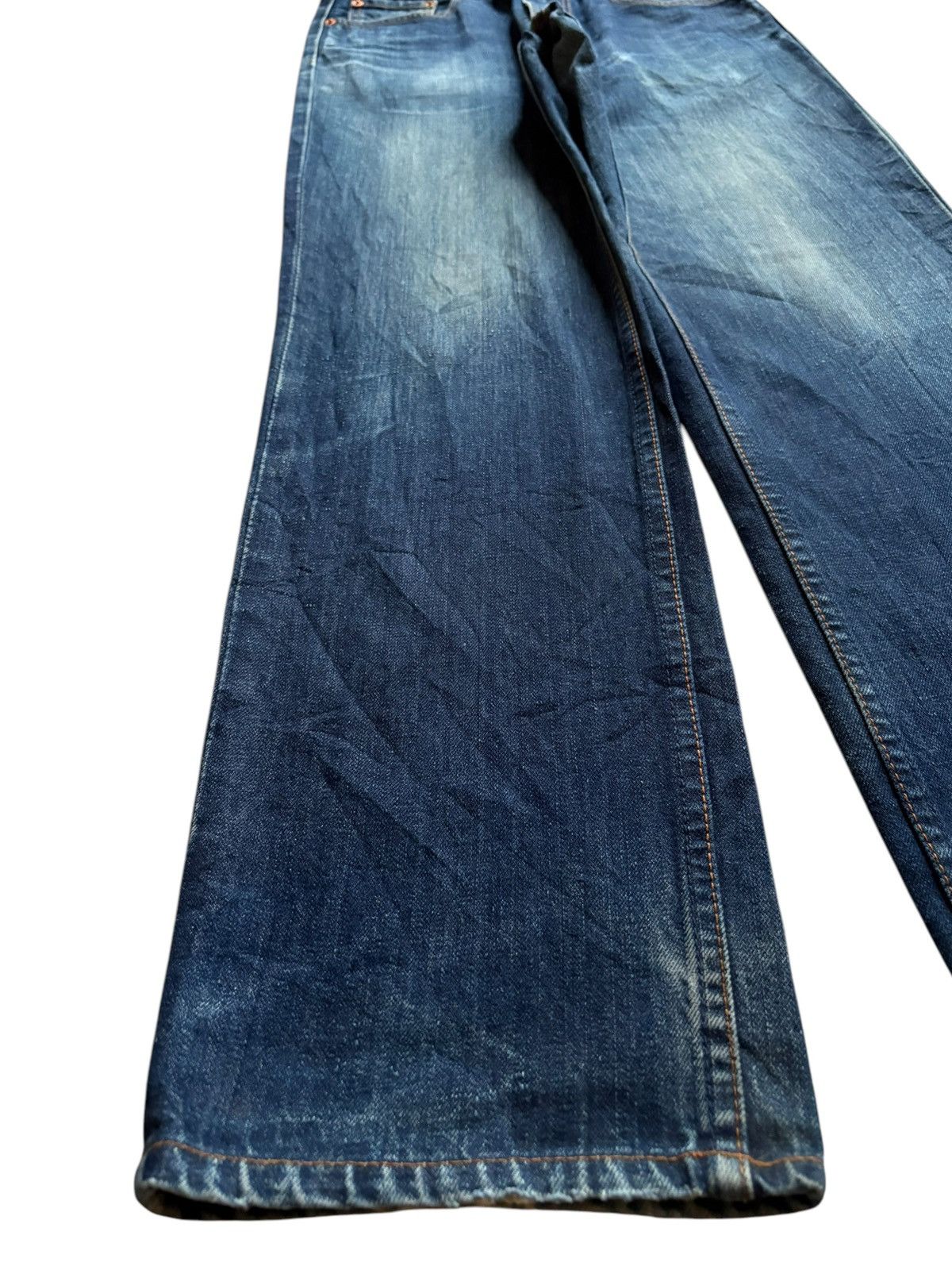 Levi's Vintage Levis 502 Faded Blue Wash Distress Loose Jeans Size US 30 / EU 46 - 6 Thumbnail