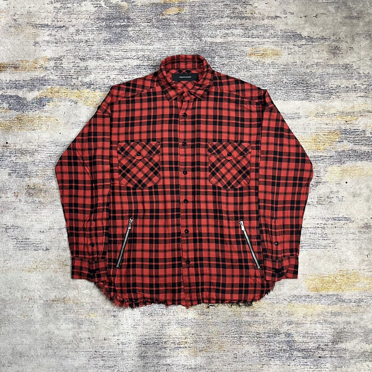 Beauty Beast × Japanese Brand Resound Clothing raw hem plaid shirt Size US M / EU 48-50 / 2 - 1 Thumbnail