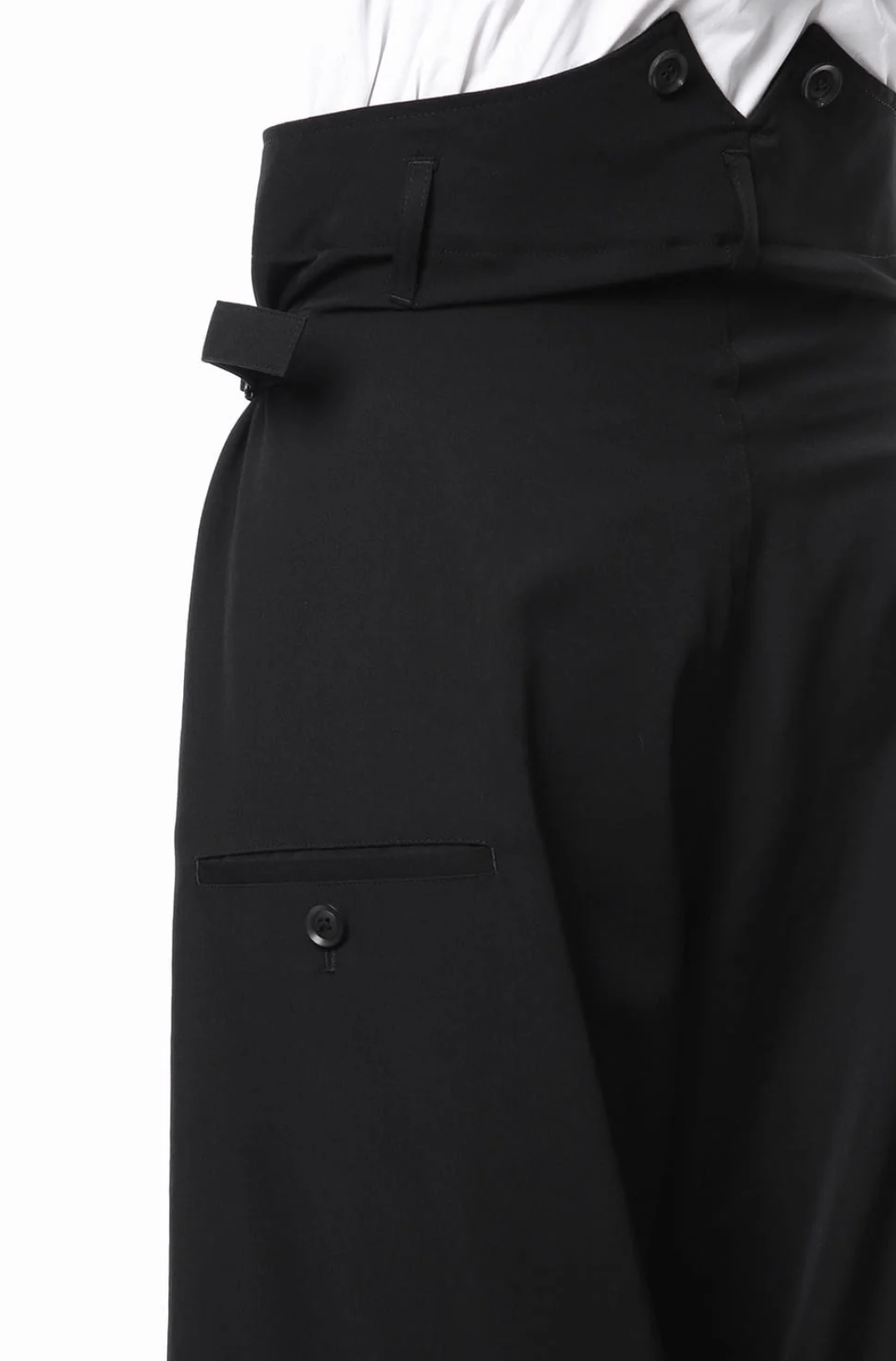 Yohji Yamamoto Yohji Yamamoto Pour Homme - Wool Wide Suspender Pants Size US 30 / EU 46 - 9 Thumbnail