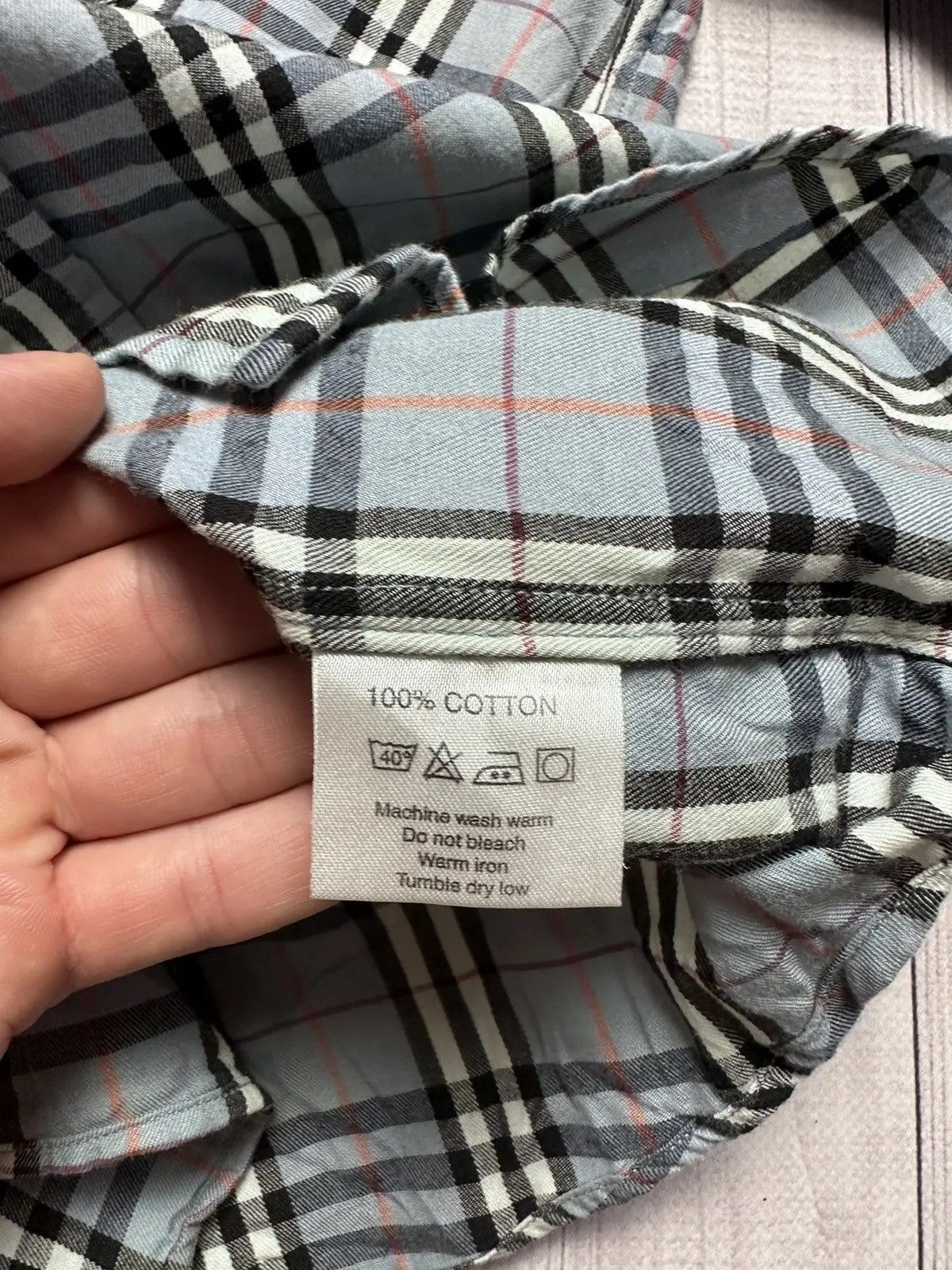 Burberry Vintage plaid blue Burberry shirt short sleeve S rare Size US S / EU 44-46 / 1 - 6 Thumbnail