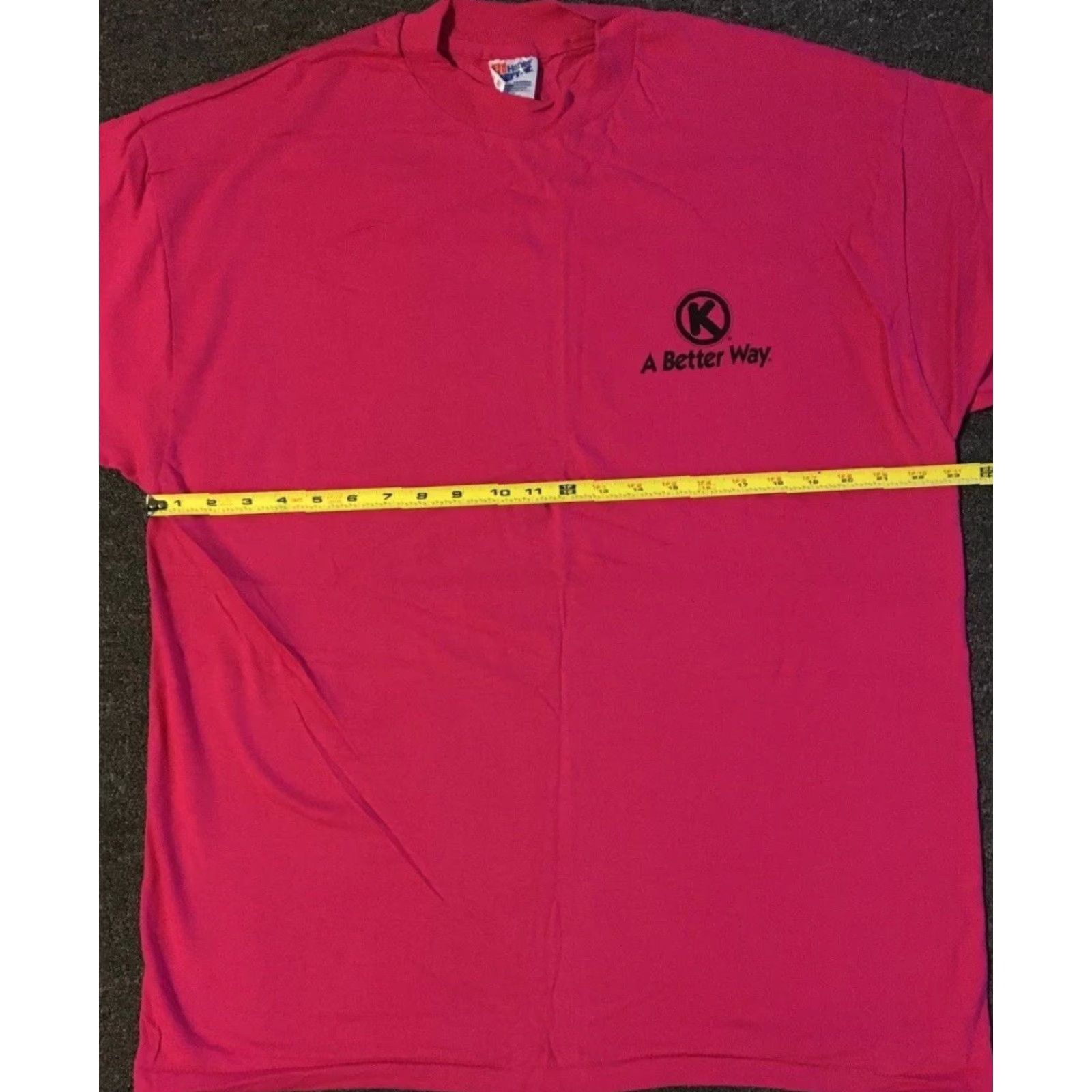 GAS VINTAGE 90s Circle K Promo Shirt XL USA Pink T-Shirt Men Short Sleeve Size US XL / EU 56 / 4 - 7 Thumbnail