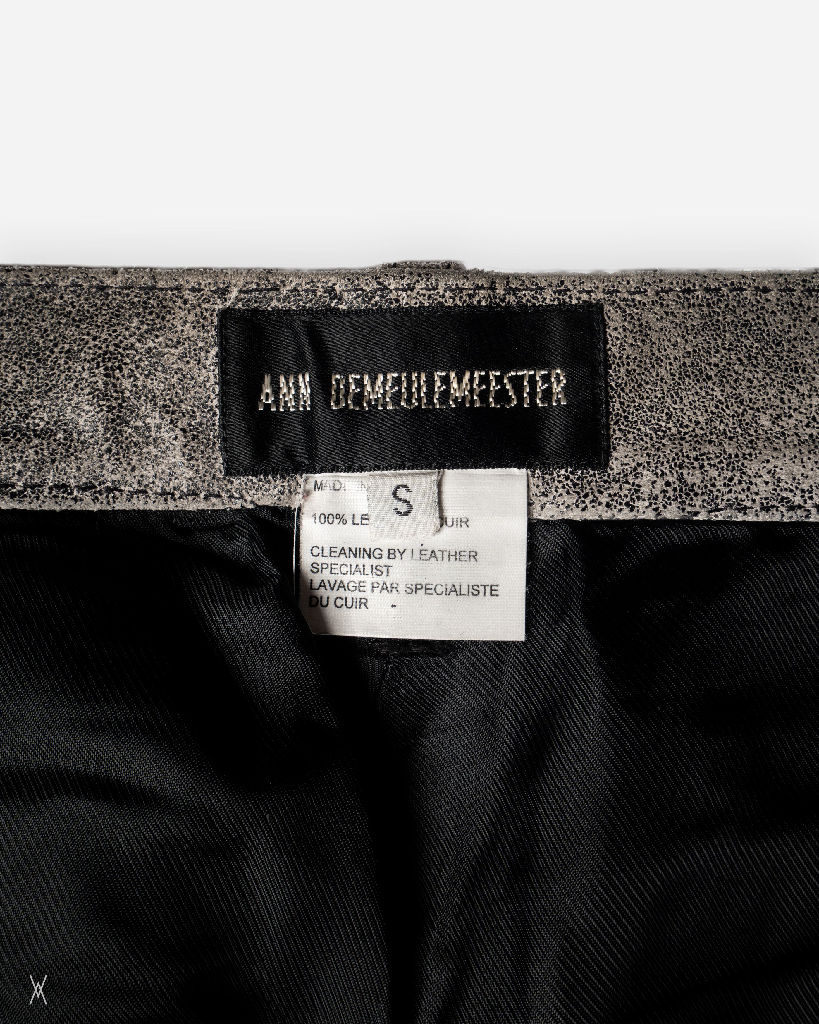 Ann Demeulemeester Ann Demeulemeester Distressed Leather Pants Size US 30 / EU 46 - 4 Thumbnail
