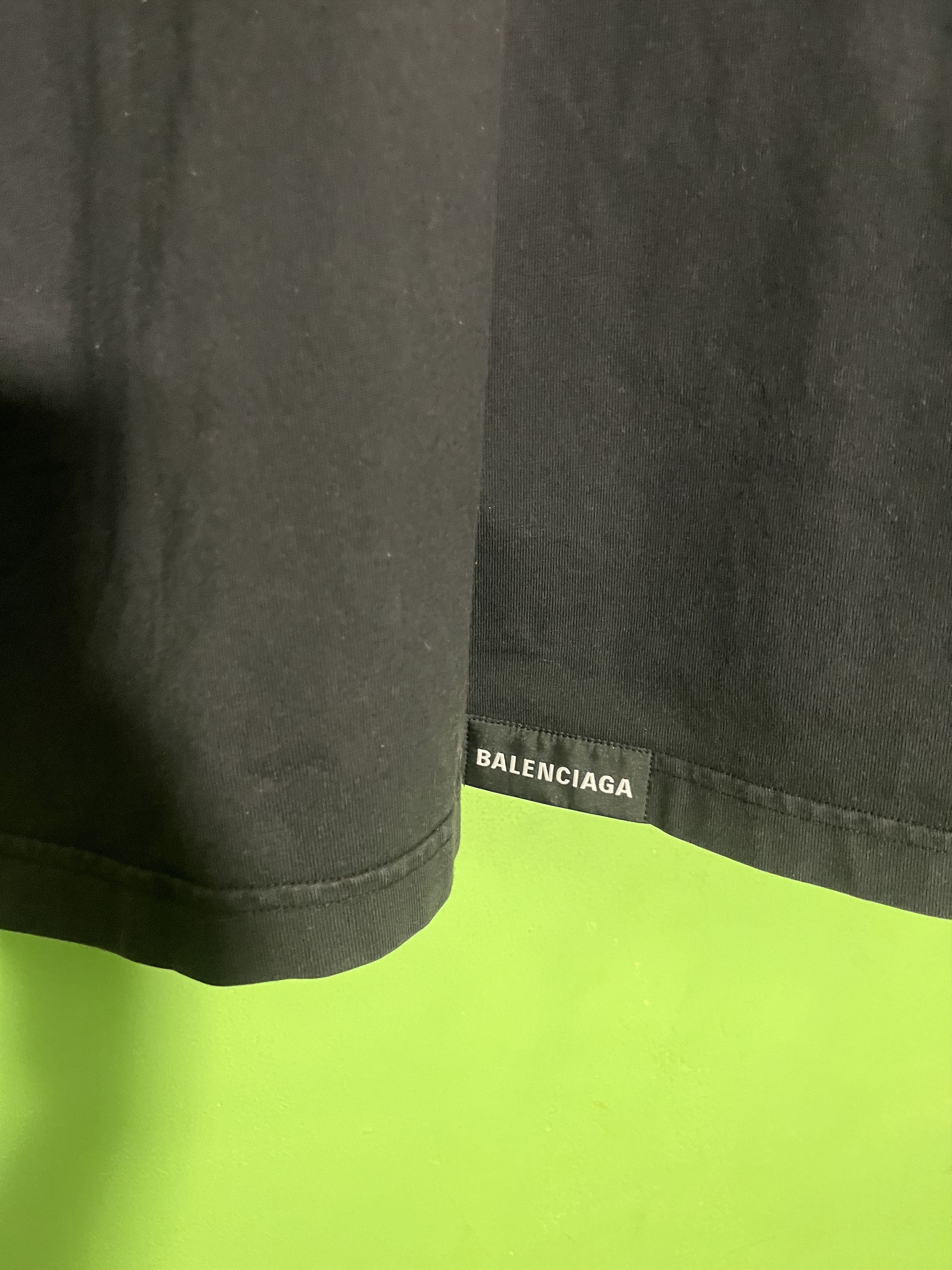 Balenciaga Authentic Balenciaga Tab Vintage Jersey - Washed Black Size US L / EU 52-54 / 3 - 4 Thumbnail