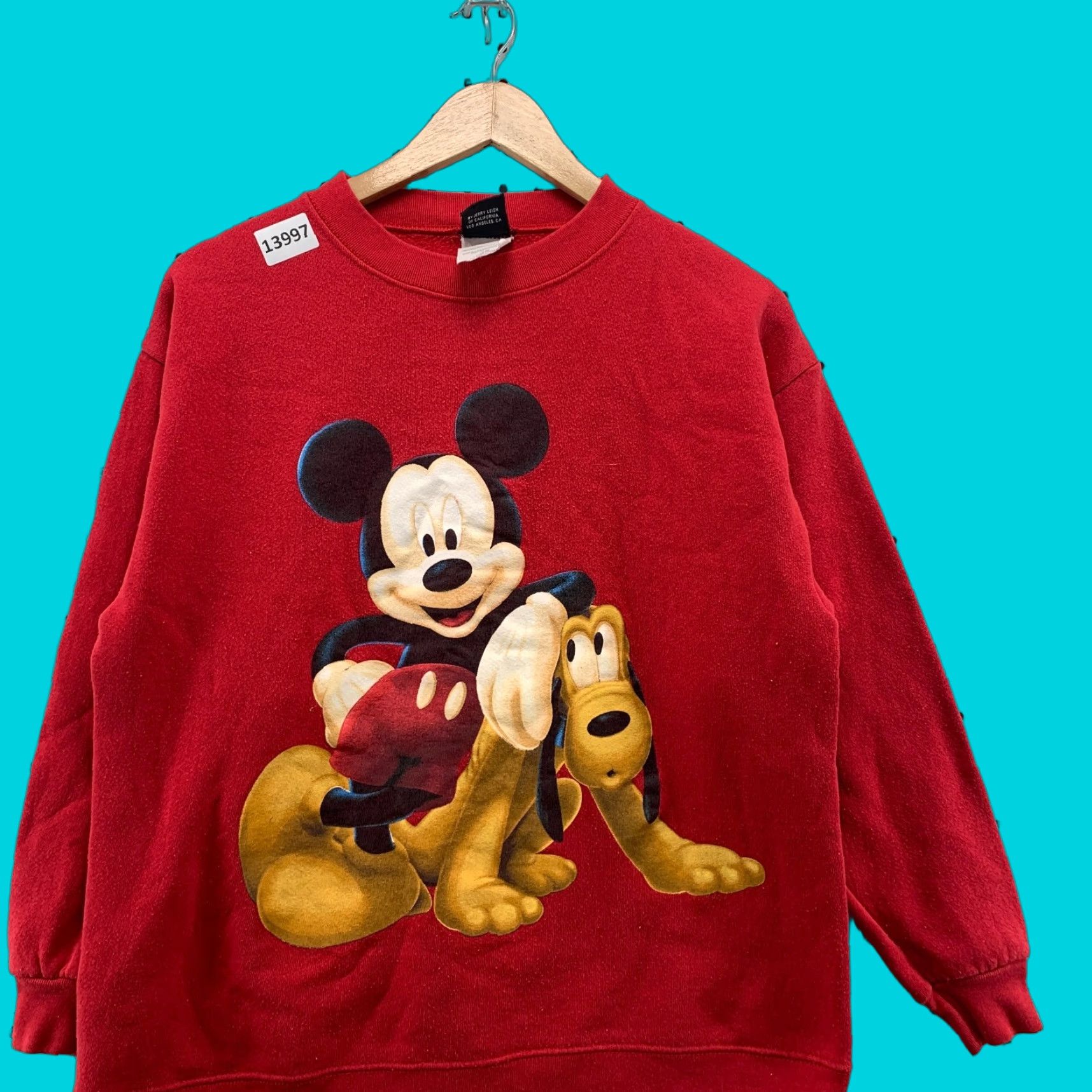 Disney VINTAGE Disney Mickey Sweatshirt Unisex Adults S Red Crewneck 90s Mickey Mouse Palooza? Size US S / EU 44-46 / 1 - 1 Thumbnail