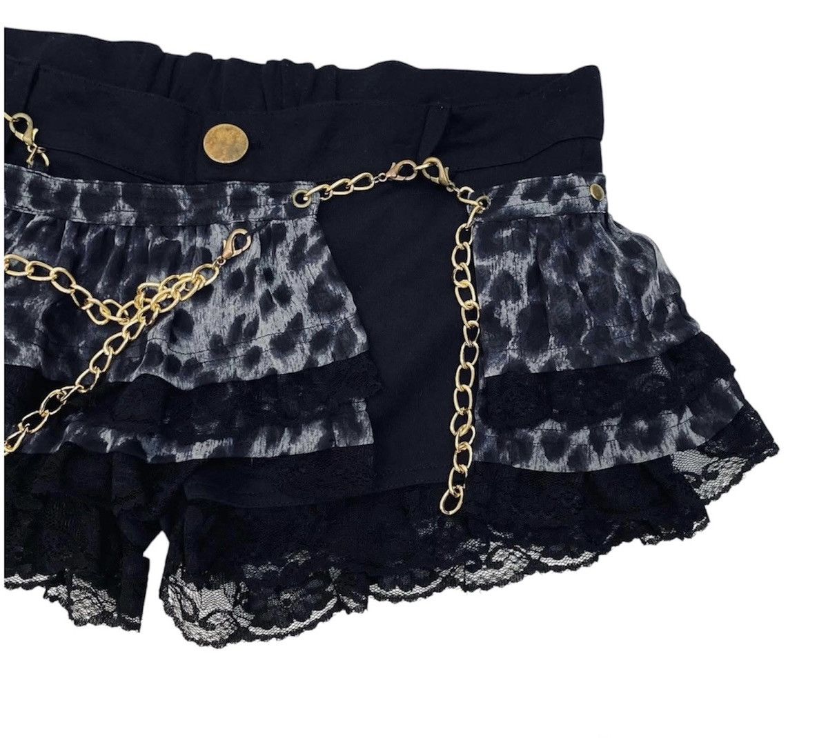 Japanese Brand Dialle Laisen Gyaru leopard micro skorts ☠️💗 Size 26" / US 2 / IT 38 - 6 Thumbnail
