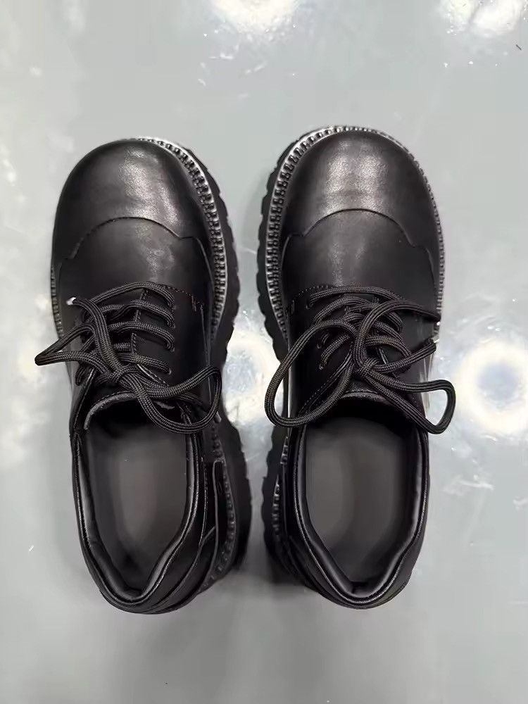 Designer Streetwear Platform Design PU Leather Lace Up Toe Boots Size US 10 / EU 43 - 4 Thumbnail