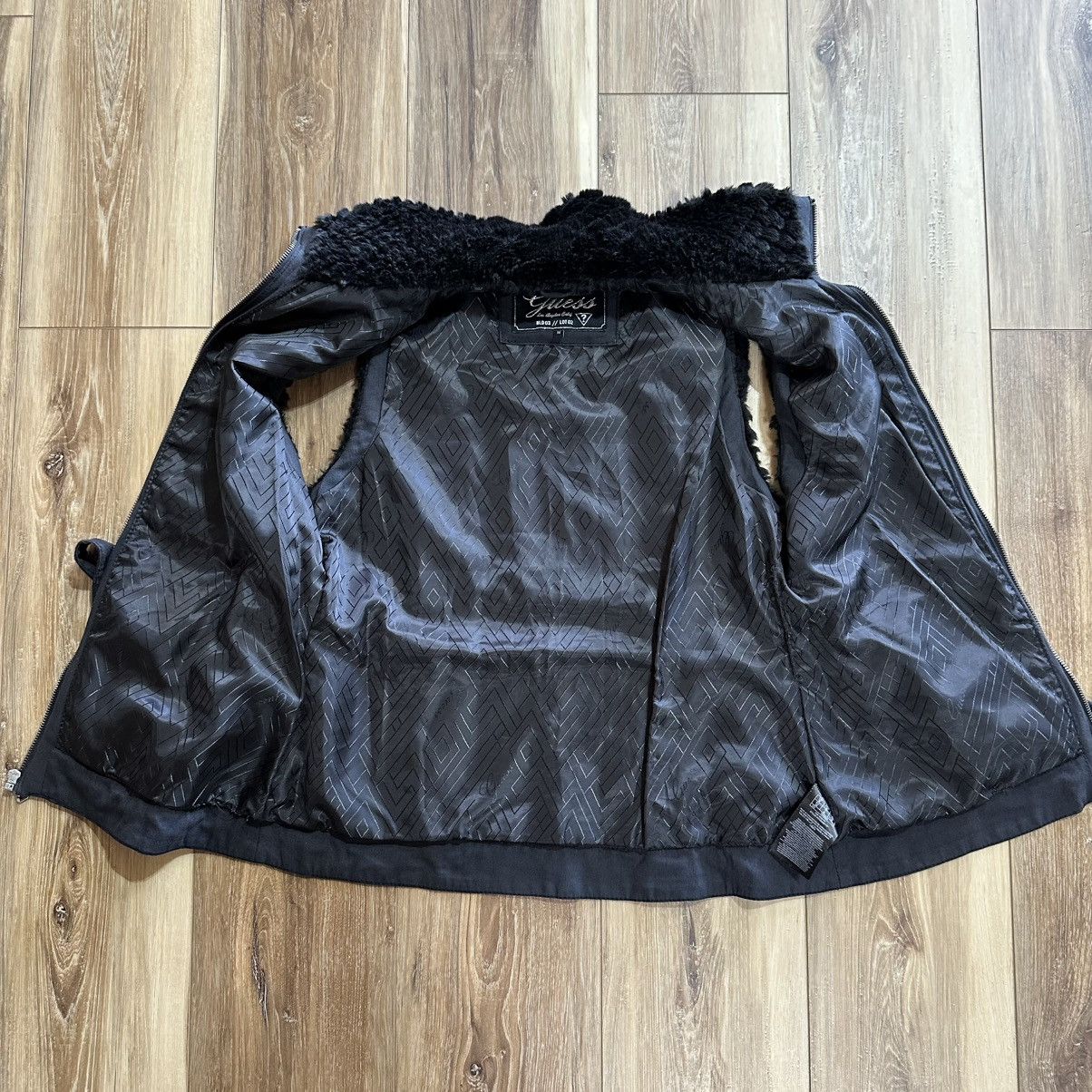 Guess × Vintage Women’s Vintage Guess Faux Fur Vest, Black, Medium Size M / US 6-8 / IT 42-44 - 4 Thumbnail