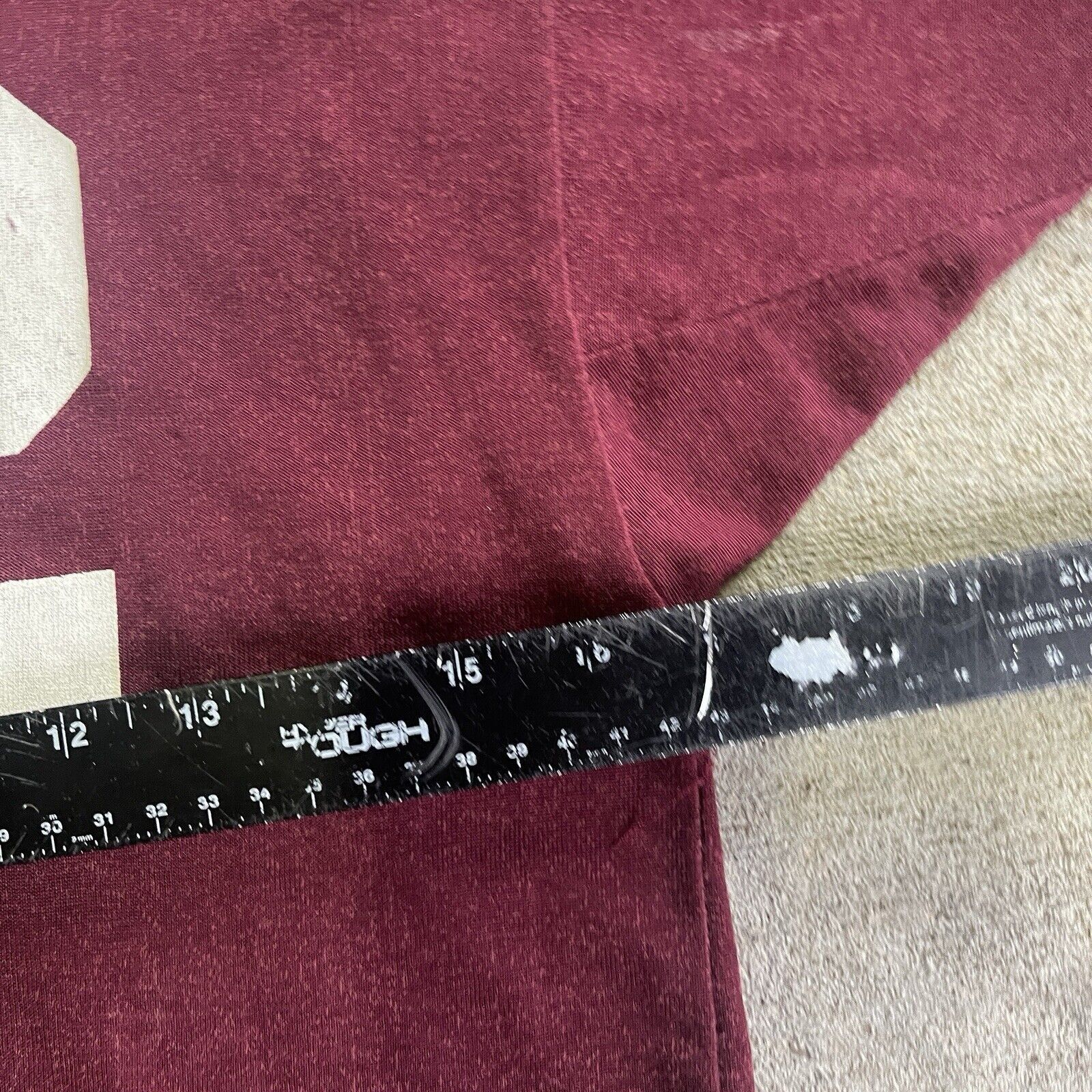 Vintage Vintage Maroon High School Football Jersey Size US M / EU 48-50 / 2 - 3 Thumbnail