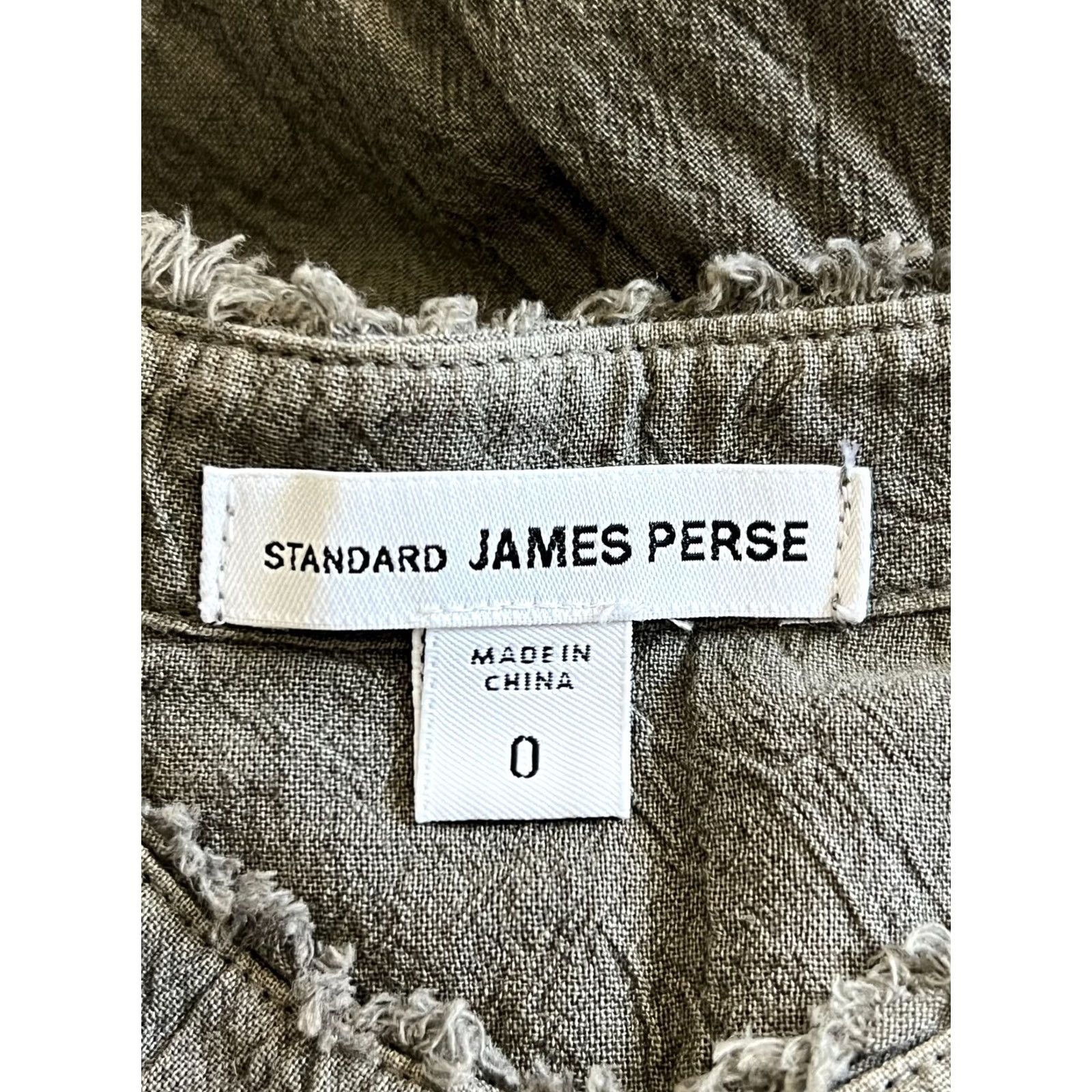 James Perse Standard James Perse Dress Womens Size 0 Green Button 3/4 Sleeve Side Pocket Size XS / US 0-2 / IT 36-38 - 2 Thumbnail