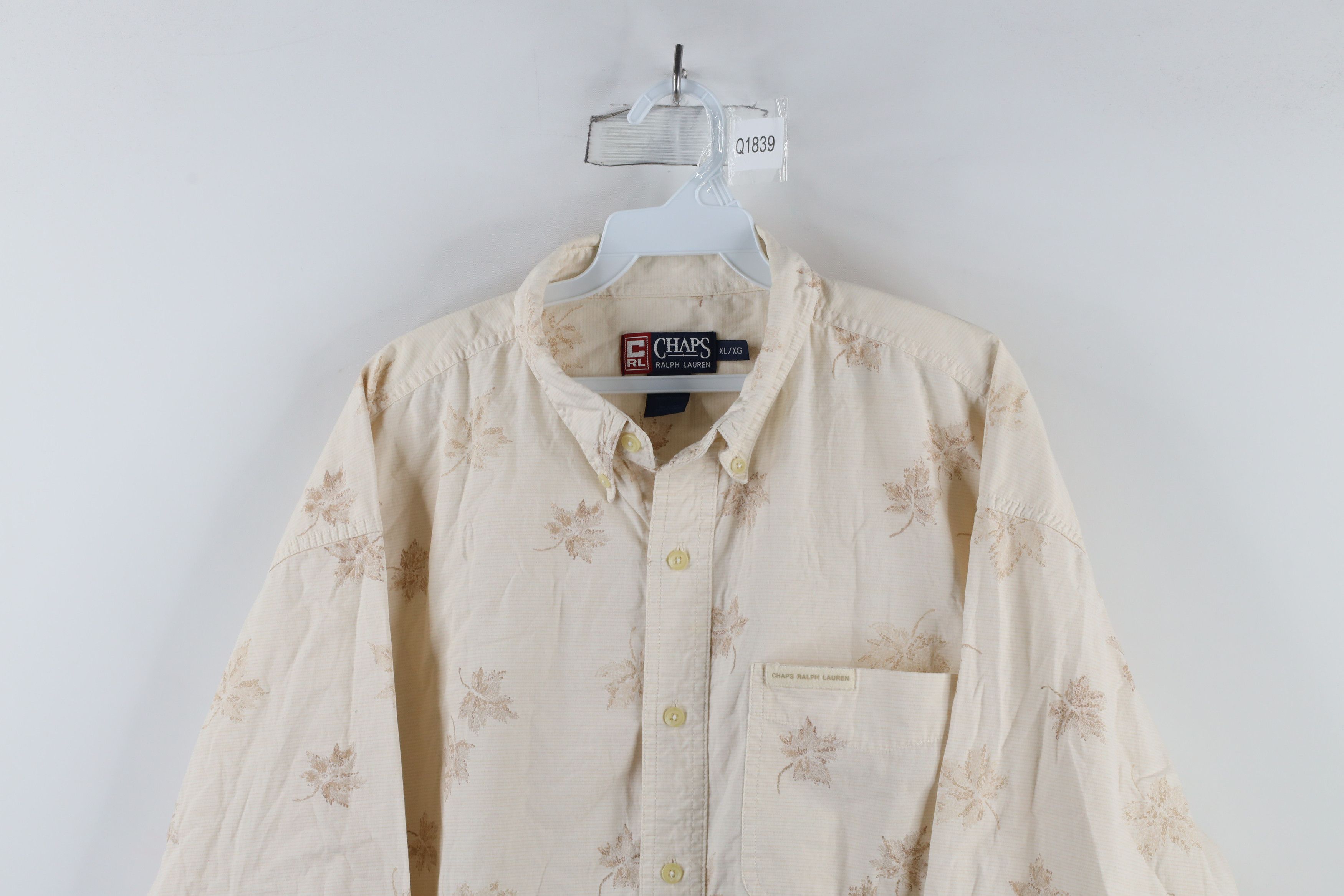 Polo Ralph Lauren Vintage 90s Chaps Ralph Lauren Over Print Button Down Shirt Size US XL / EU 56 / 4 - 2 Thumbnail