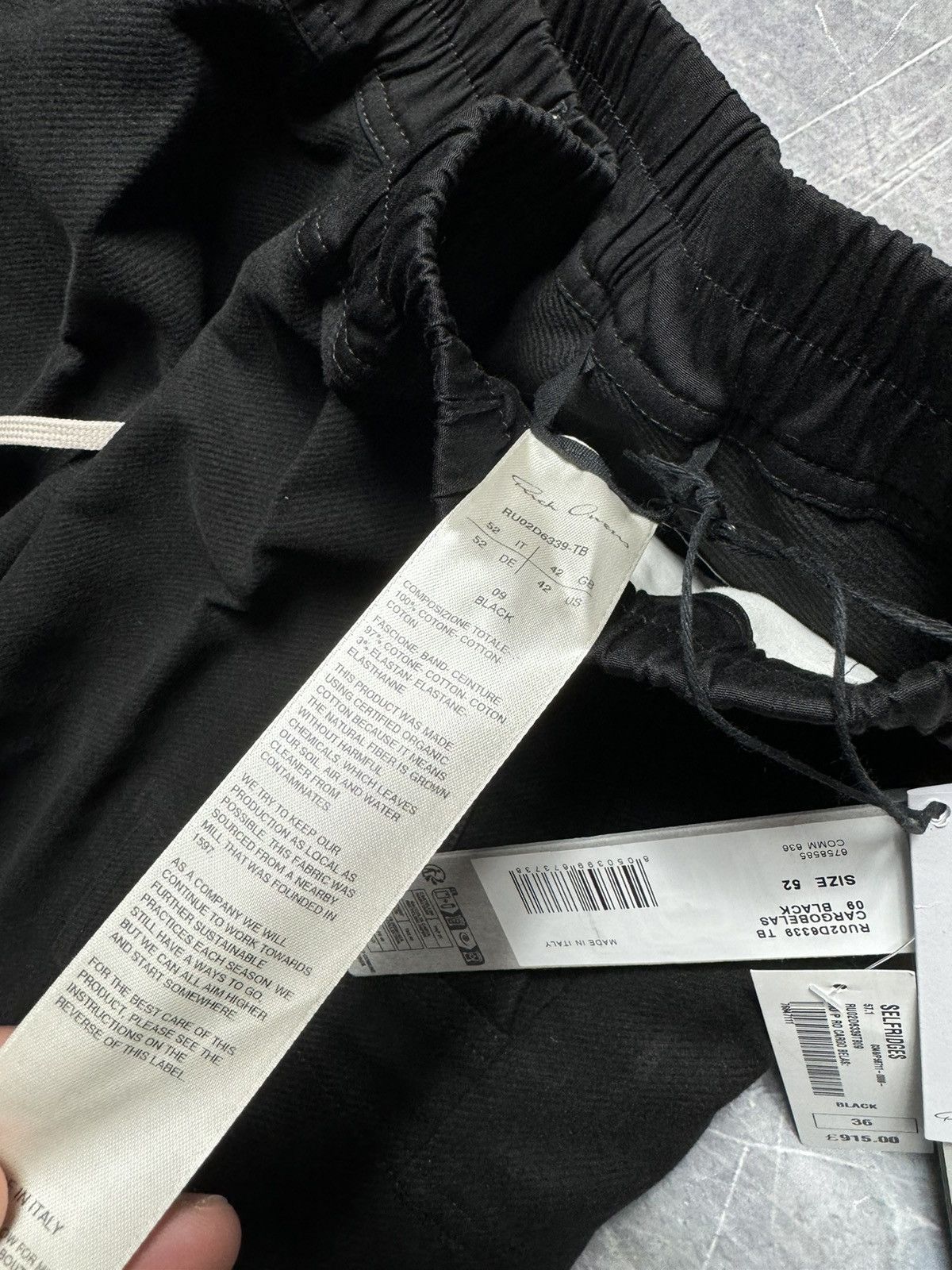 Rick Owens Rick Owens Porterville Wide Leg Cargo Bela Pants in Black Size US 36 / EU 52 - 9 Thumbnail