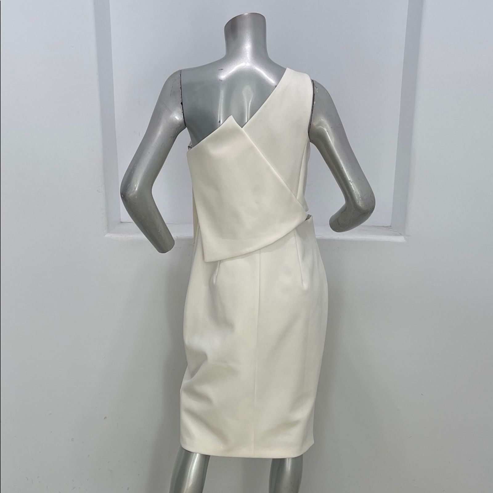 Other C/MEO Collective One Shoulder The Nights Dress Ivory Size L Size L / US 10 / IT 46 - 2 Thumbnail