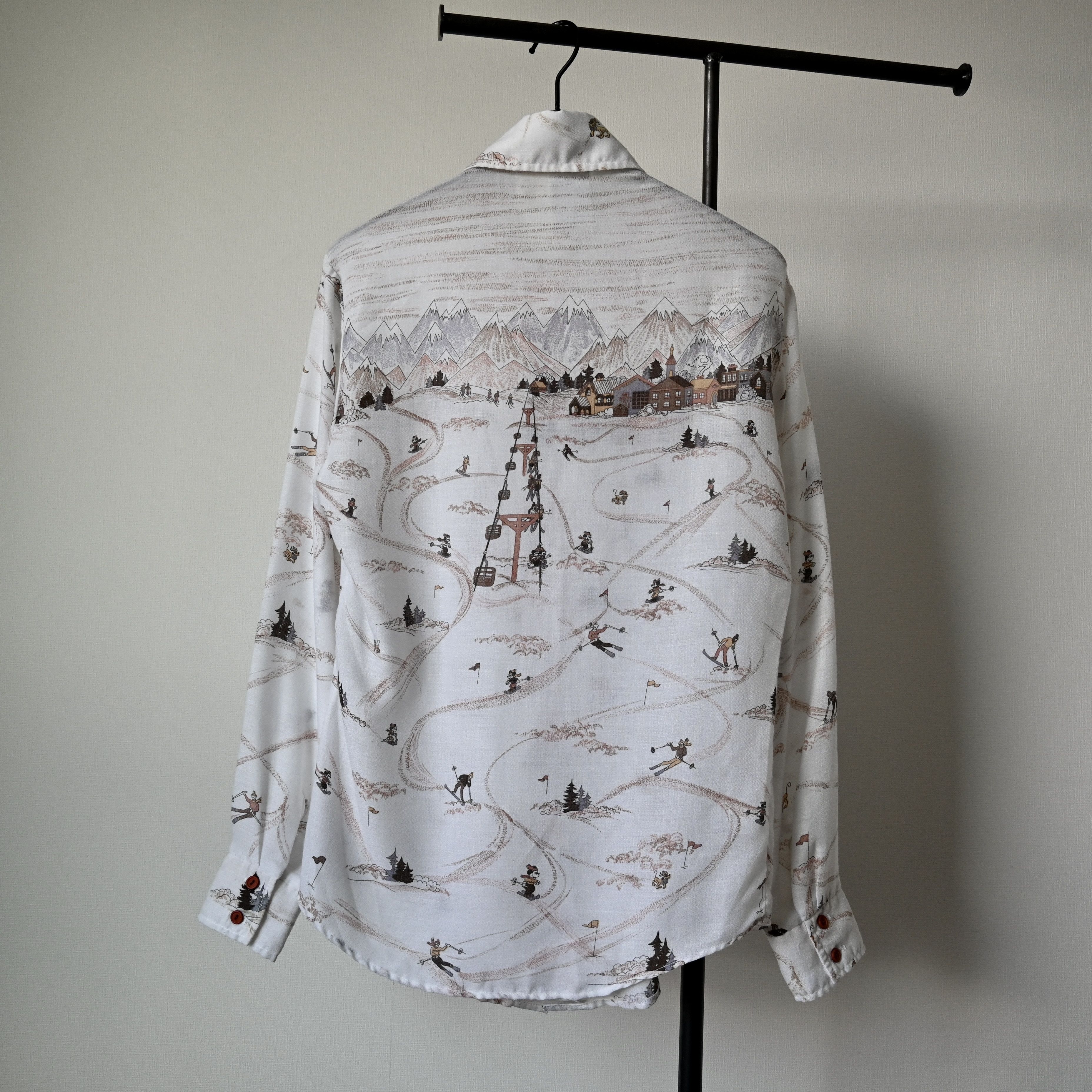 Kennington Ltd. VTG 1970s Kennington mickey mouse in snow mountain shirt Size US M / EU 48-50 / 2 - 2 Thumbnail
