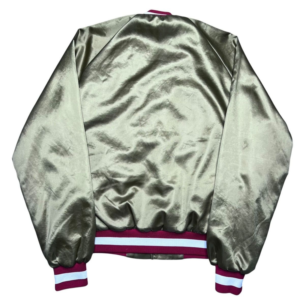 NFL San Francisco 49ers Chalk Line Plain Back Satin Jacket