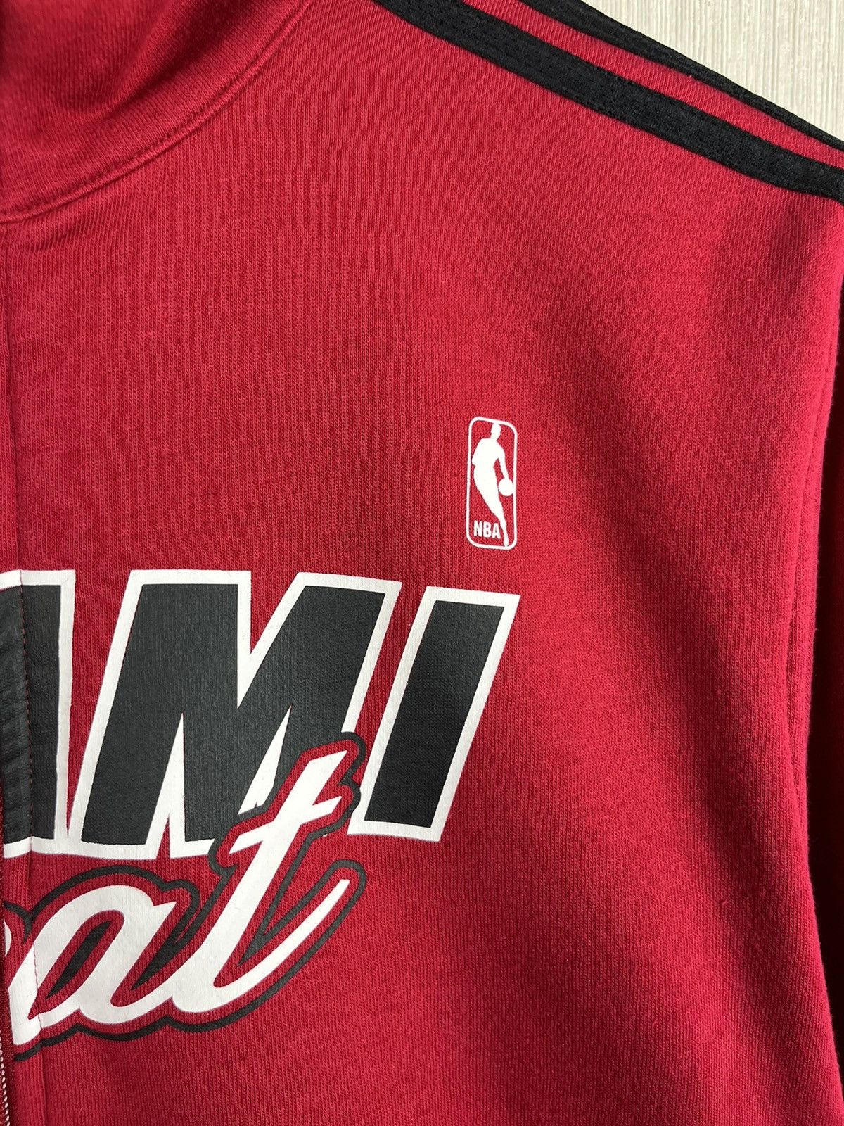 Adidas Vintage Sample Adidas Miami Heat track y2k zip hoodie bloke Size US M / EU 48-50 / 2 - 7 Thumbnail