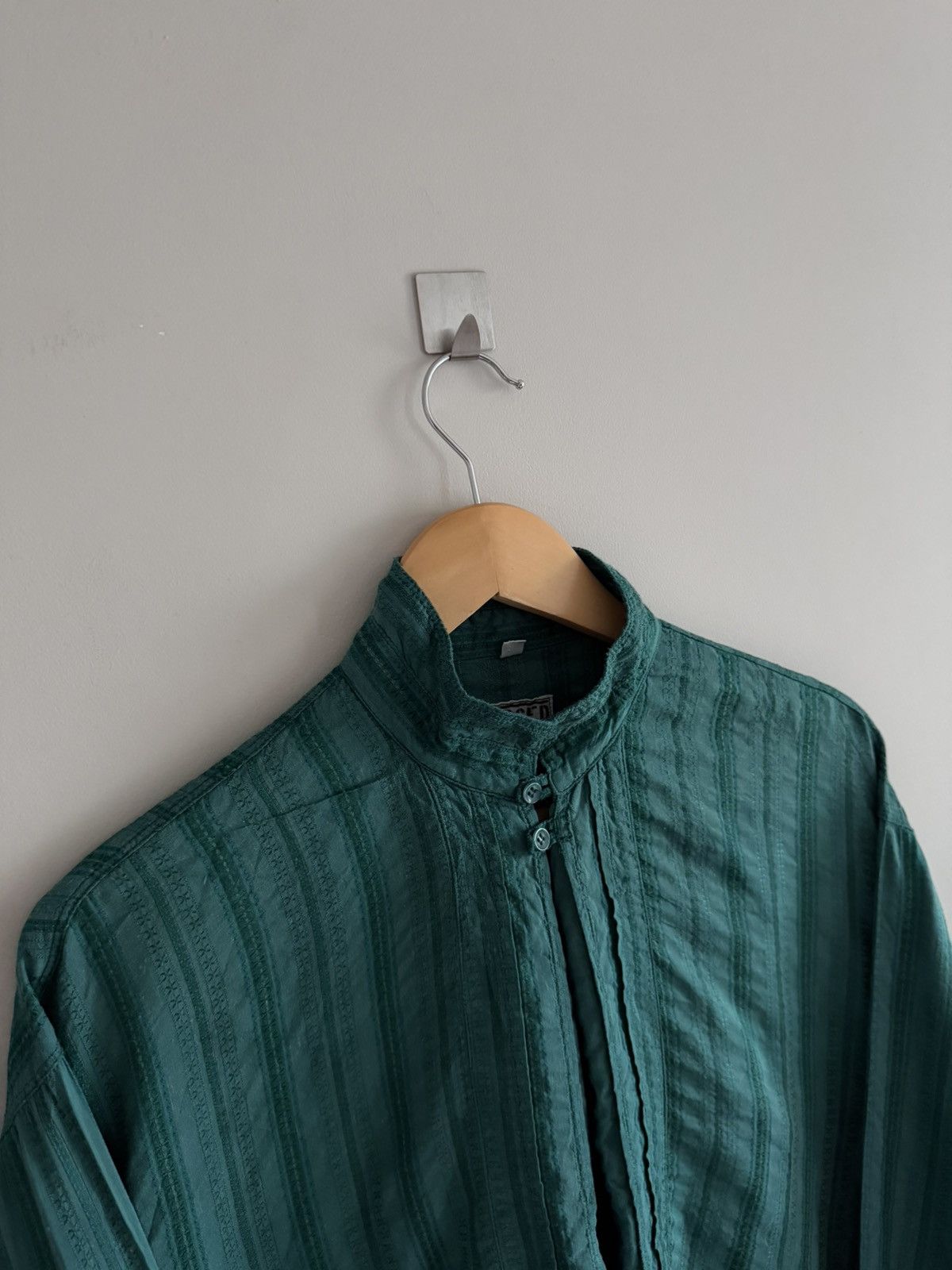 CLOSED × Marithe + Francois Girbaud Marithé François Girbaud Vintage Textured Shirt Italy Size US M / EU 48-50 / 2 - 2 Thumbnail