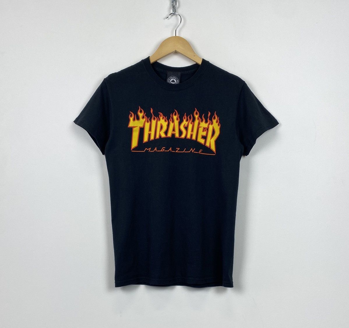Gildan × Thrasher Gildan Thrasher Magazine Flame Logo T-Shirt Y2K Black Top Size US S / EU 44-46 / 1 - 1 Thumbnail