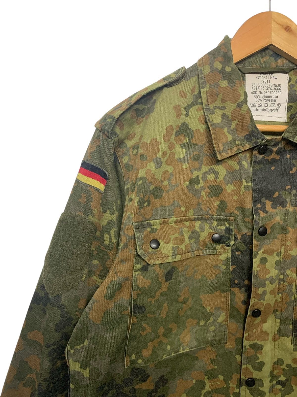 Vintage Rare Vintage 80's Germany Military Jacket Zipper Down Size US L / EU 52-54 / 3 - 7 Thumbnail
