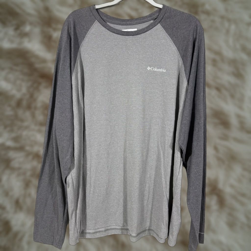 Vintage Columbia Mens Shirt Long Sleeve Omni Wick Two Toned Gray XXL Cold Weather Casual Nike Size US XXL / EU 58 / 5 - 1 Thumbnail