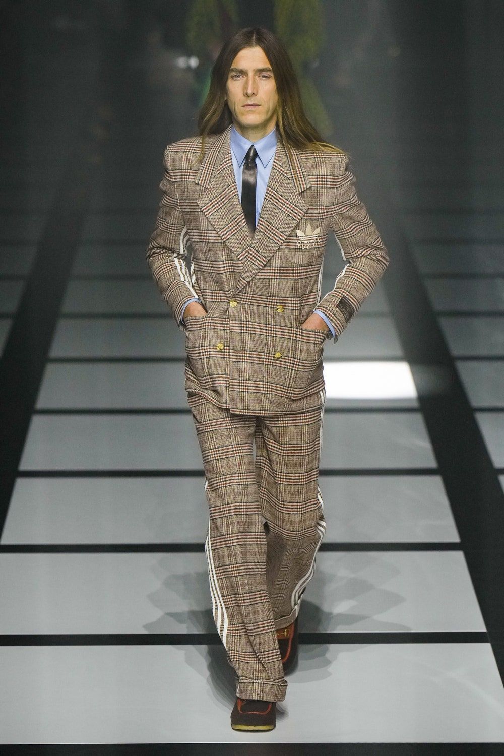 Adidas × Gucci Gucci x Adidas Check Plaid Wool Horsebit Trouser Size 50 Size US 34 / EU 50 - 2 Thumbnail