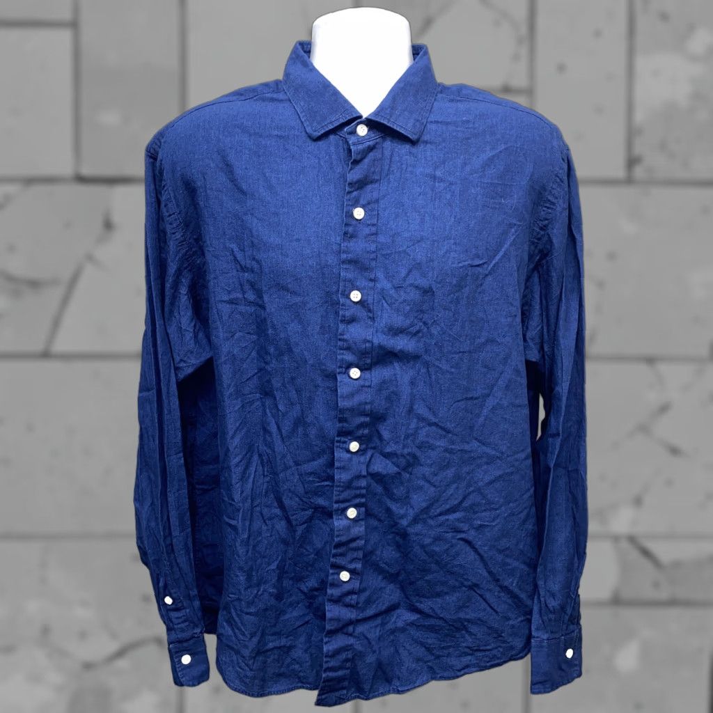 Polo Ralph Lauren Polo Ralph Lauren Men’s Long Sleeve Cotton Button-Down Shirt 2XL Blue Size US XXL / EU 58 / 5 - 1 Thumbnail