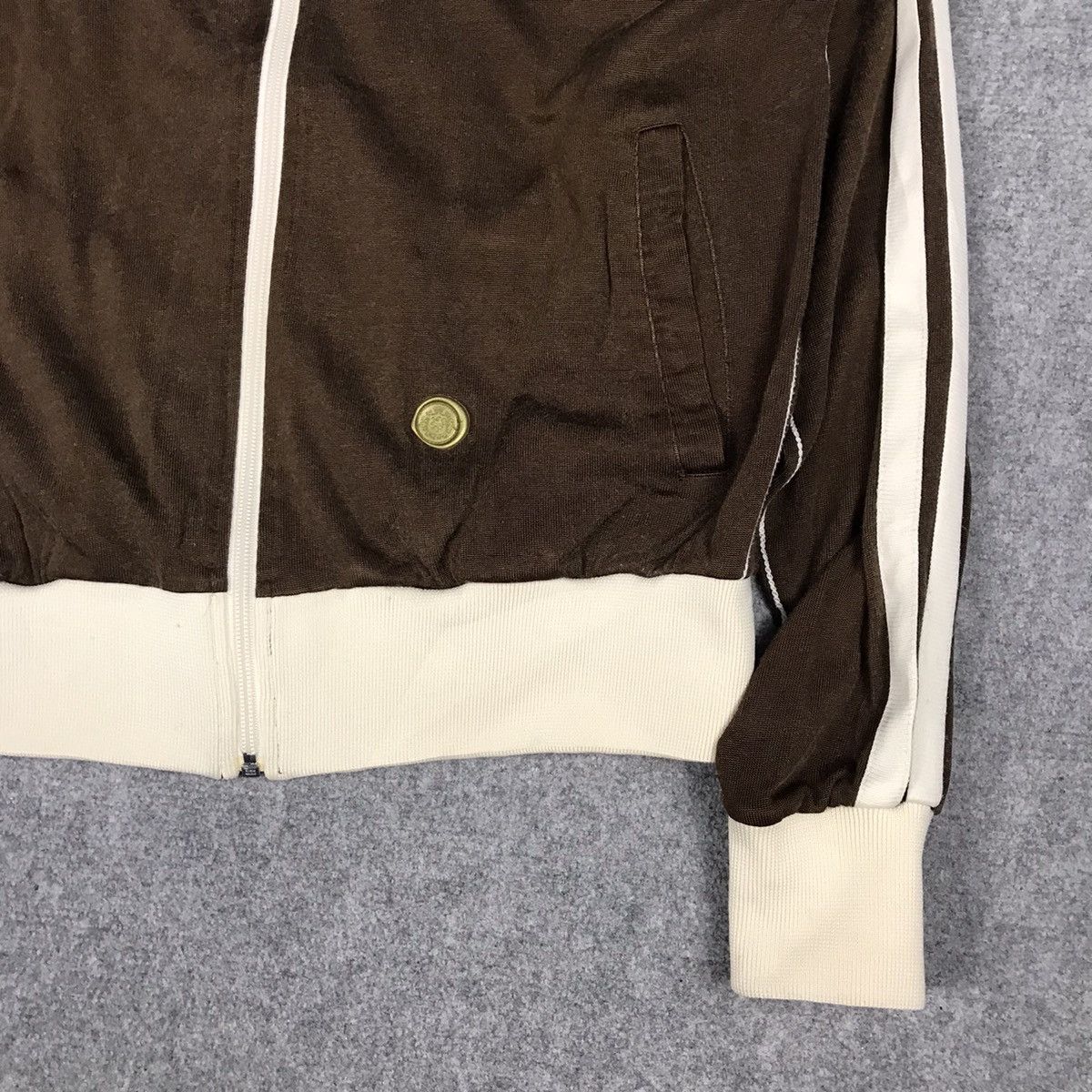 Japanese Brand × Lotto Sport LOTTO ITALIAN SPORT DESIGN ZIPPER BROWN SWEATER Size US L / EU 52-54 / 3 - 6 Thumbnail
