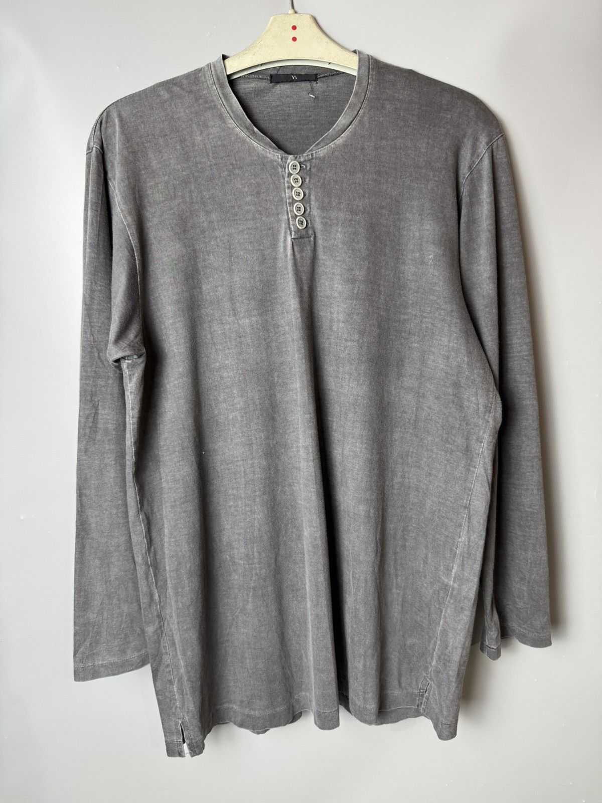Yohji Yamamoto Vintage YohjiYamamoto 5-Button Faded Grey Shirts Size US M / EU 48-50 / 2 - 1 Thumbnail