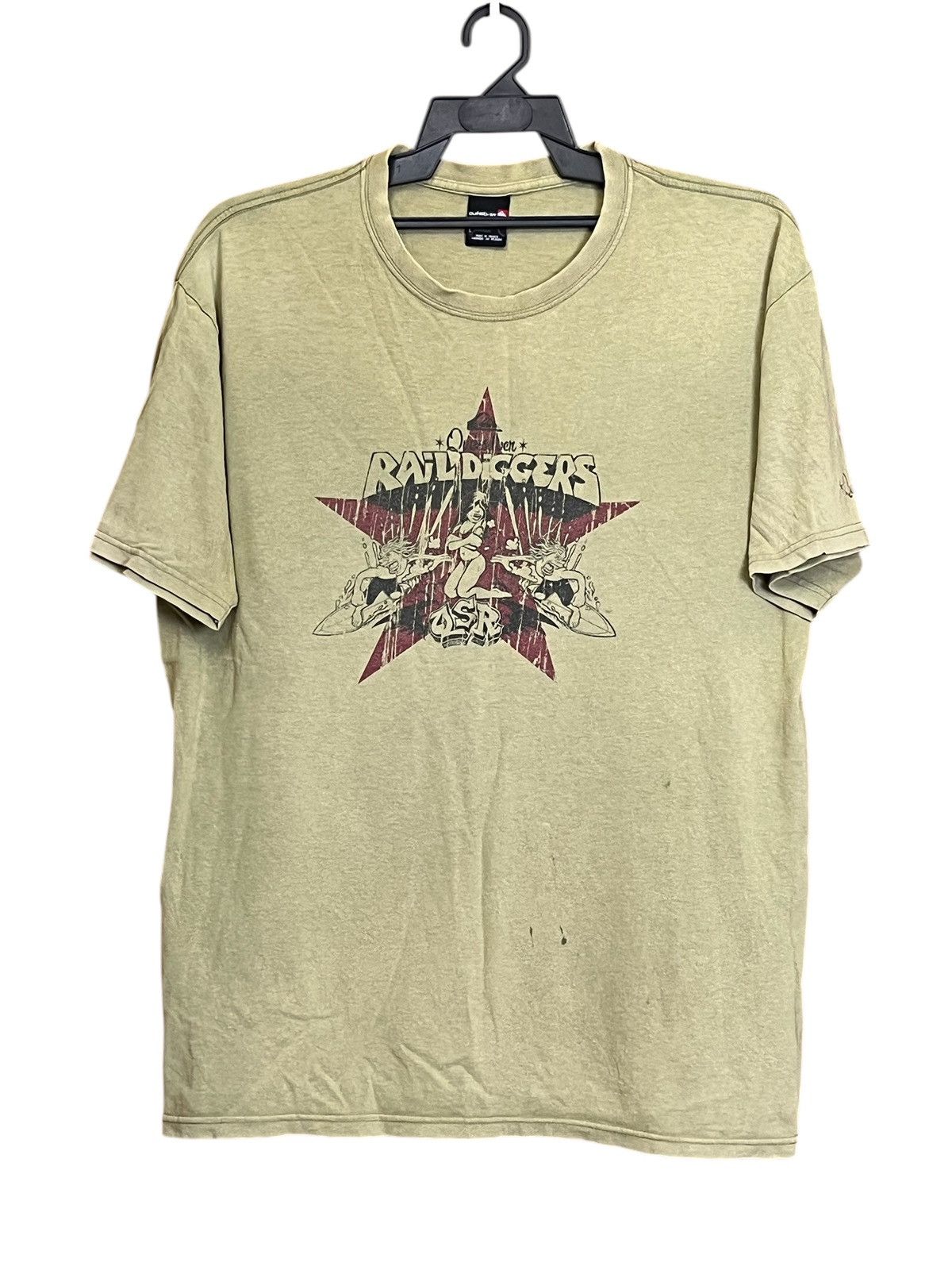 Quiksilver VINTAGE QUIKSILVER RAIL DIGGERS TEE SHIRT Size US L / EU 52-54 / 3 - 1 Thumbnail