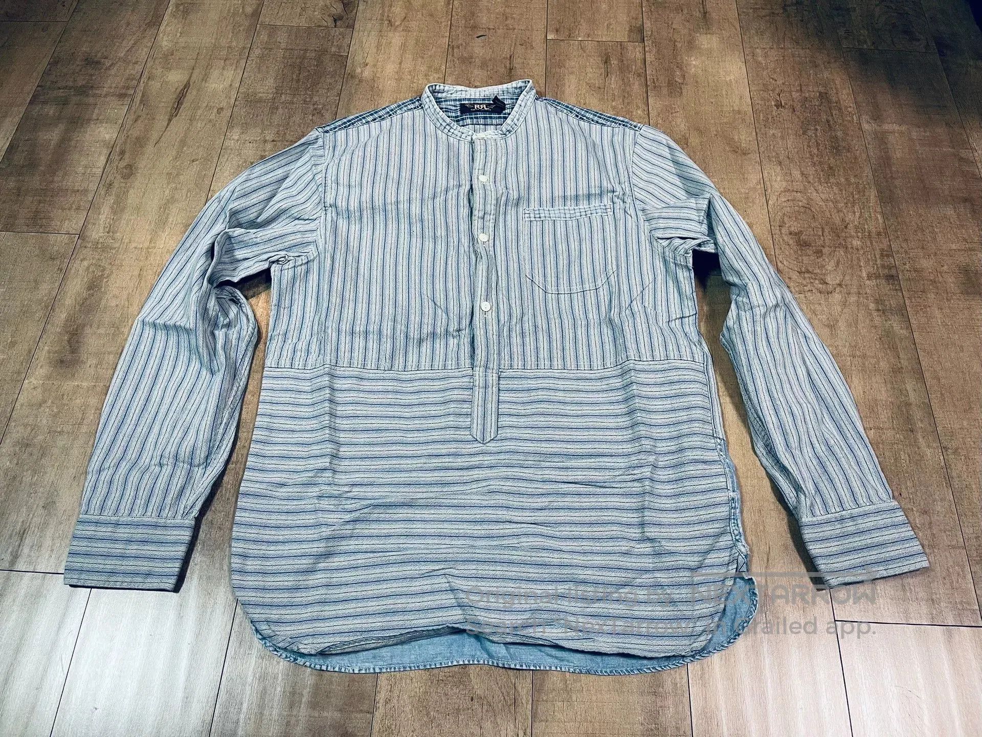 RRL Ralph Lauren RRL Indigo Striped Vintage Shirt. Size US S / EU 44-46 / 1 - 2 Thumbnail