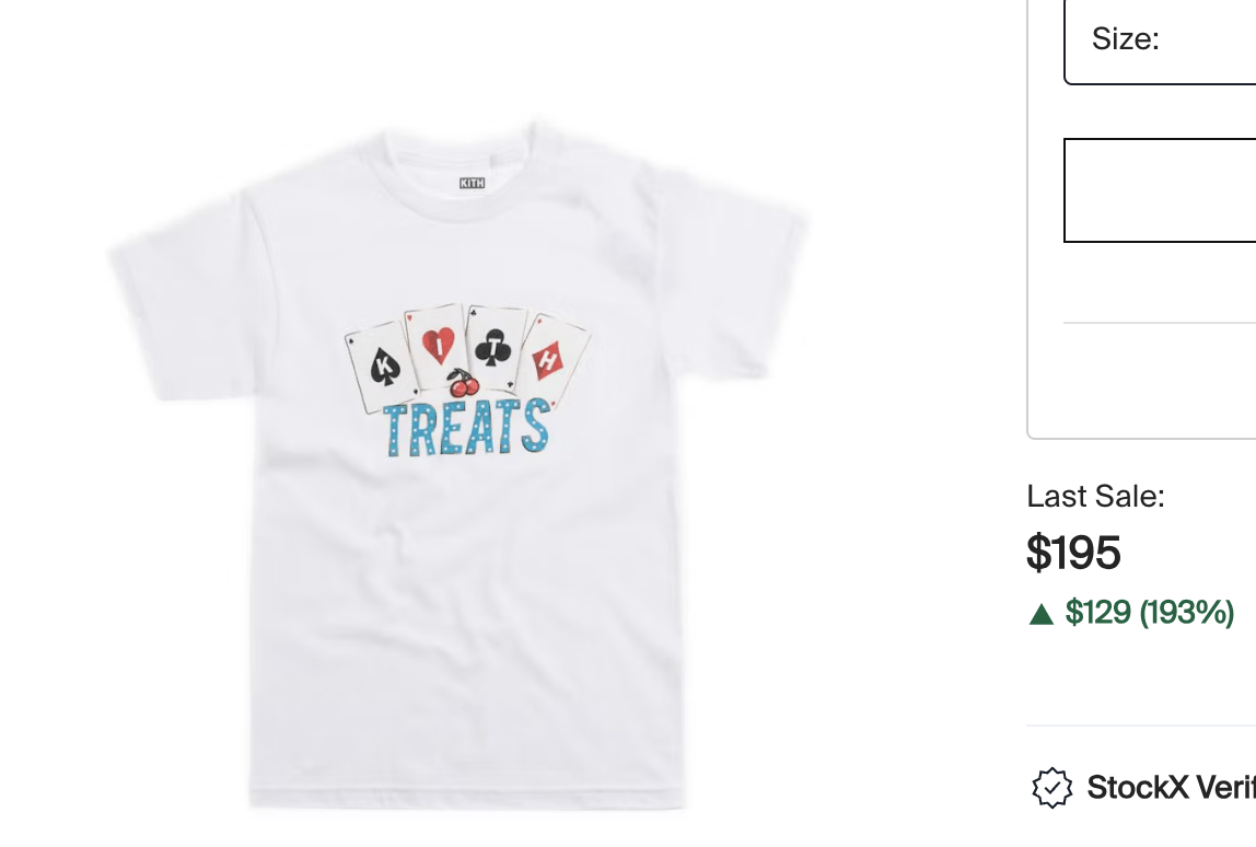 Kith SS19 Kith Treats "Cards" White Tee Shirt Size US S / EU 44-46 / 1 - 2 Thumbnail