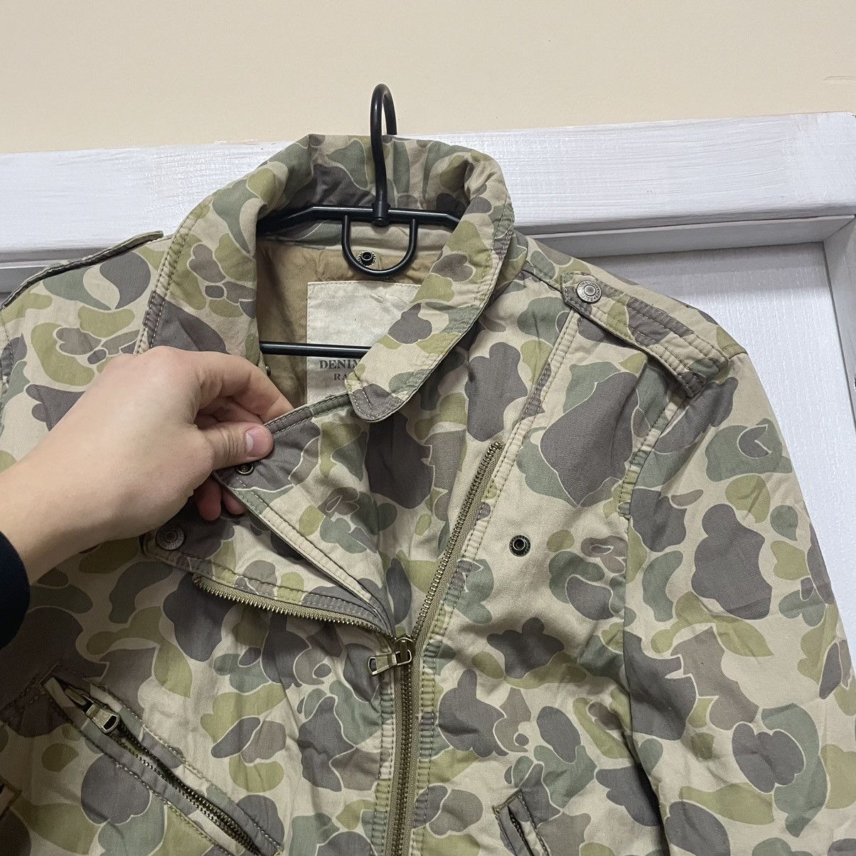 Denim & Supply Ralph Lauren × Polo Ralph Lauren Rare 90s Polo Ralph Lauren camo bomber jacket avia ma1 fly Size L / US 10 / IT 46 - 7 Thumbnail