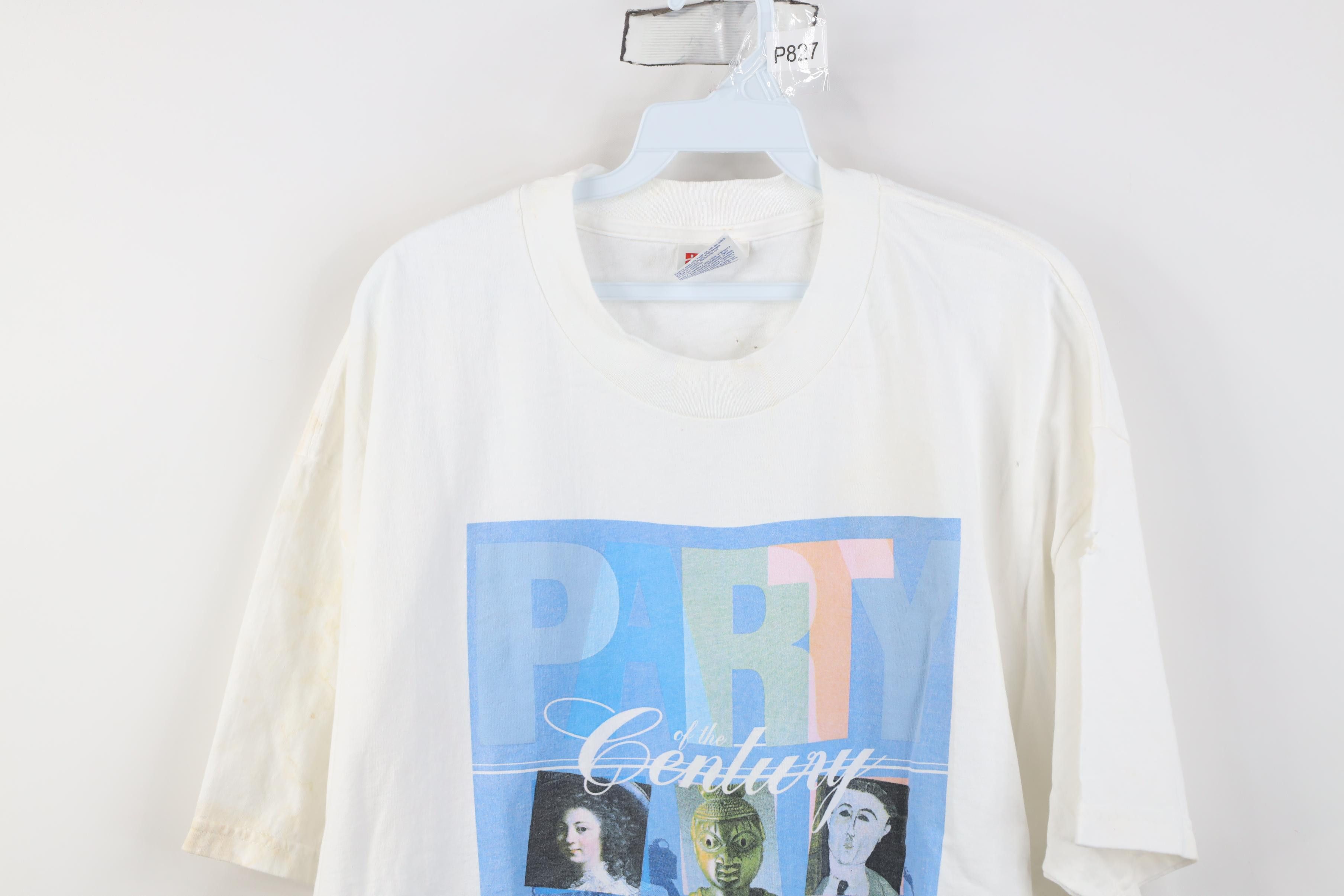 Vintage Vintage Y2K 2001 Party of the Century Museum of Art T-Shirt Size US XL / EU 56 / 4 - 2 Thumbnail