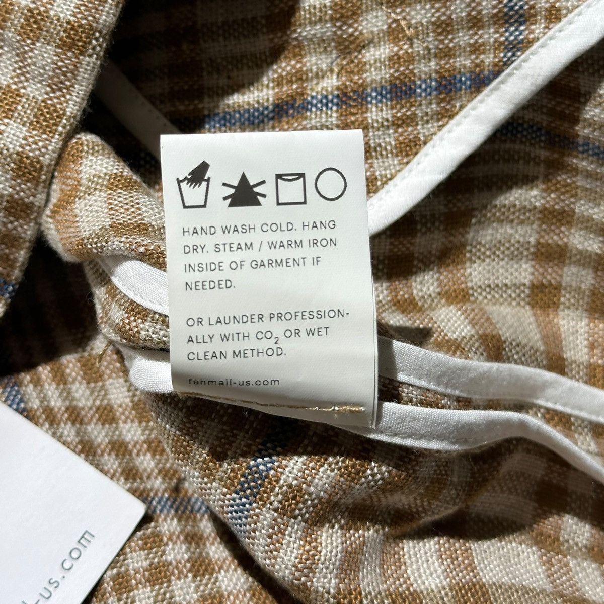 Fanmail Linen plaid zippered jacket Size US L / EU 52-54 / 3 - 4 Thumbnail