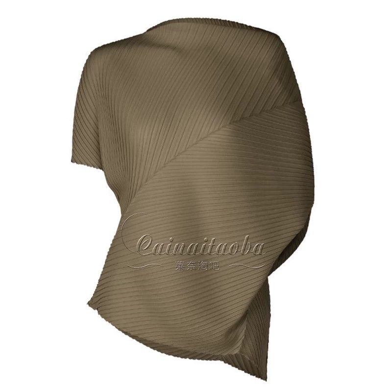 Issey Miyake Issey Miyake size:2 Khaki asymmetrical pleated vest Size S / US 4 / IT 40 - 1 Thumbnail