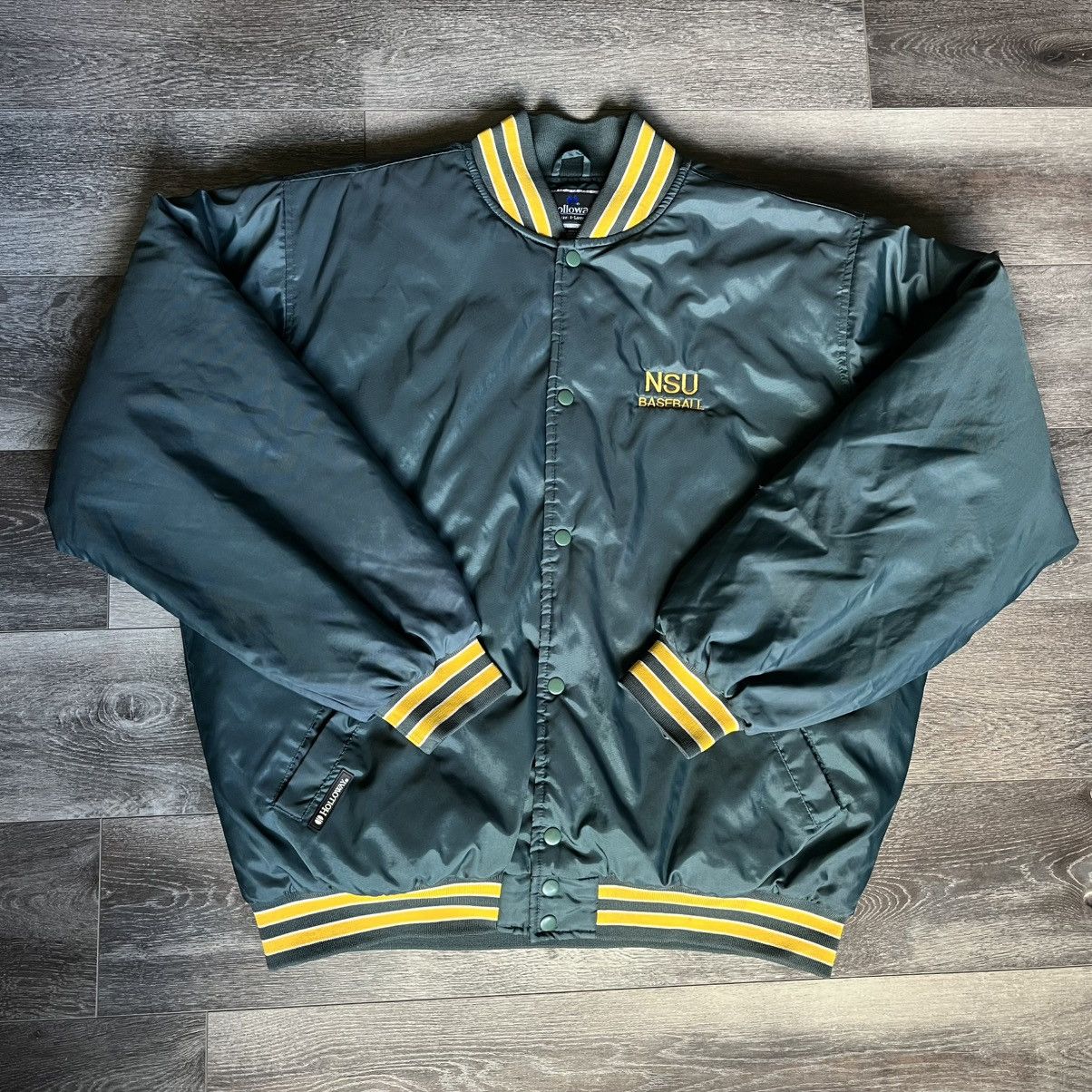 Vintage Vintage 2000s Norfolk State Baseball Varsity Bomber Jacket Size US XL / EU 56 / 4 - 1 Thumbnail
