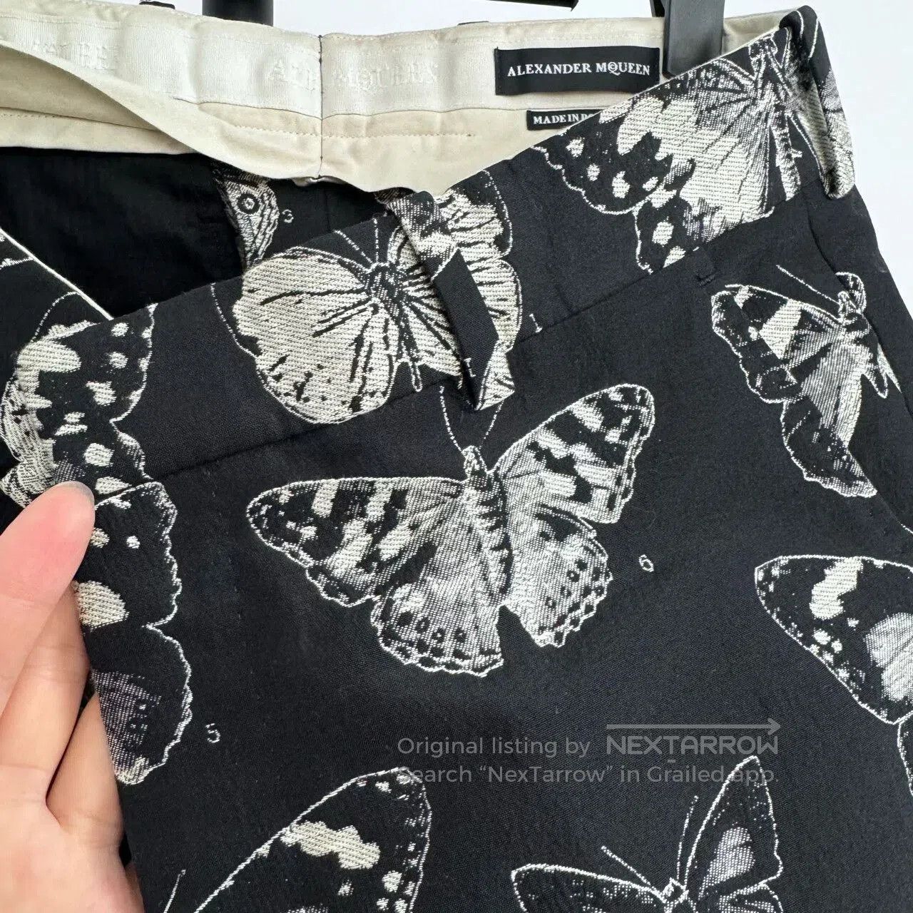Japanese Brand Alexander McQueen Butterfly Print Trousers. Size US 32 / EU 48 - 8 Thumbnail