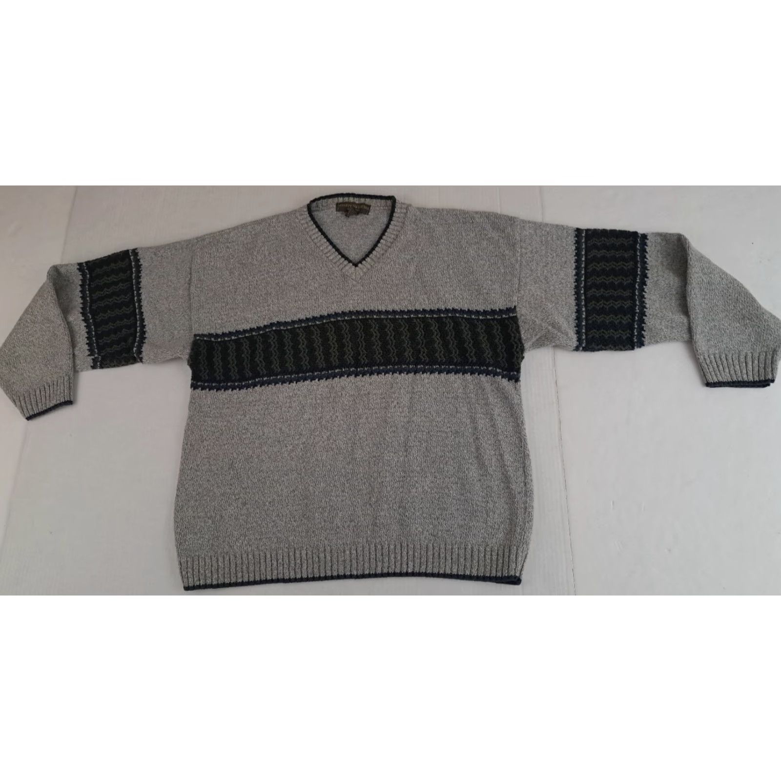 Vintage VINTAGE Liberty Sweater Unisex Adults XL Pullover V-Neck Knit Sweatert Shirt Shirt? Size US XL / EU 56 / 4 - 3 Thumbnail