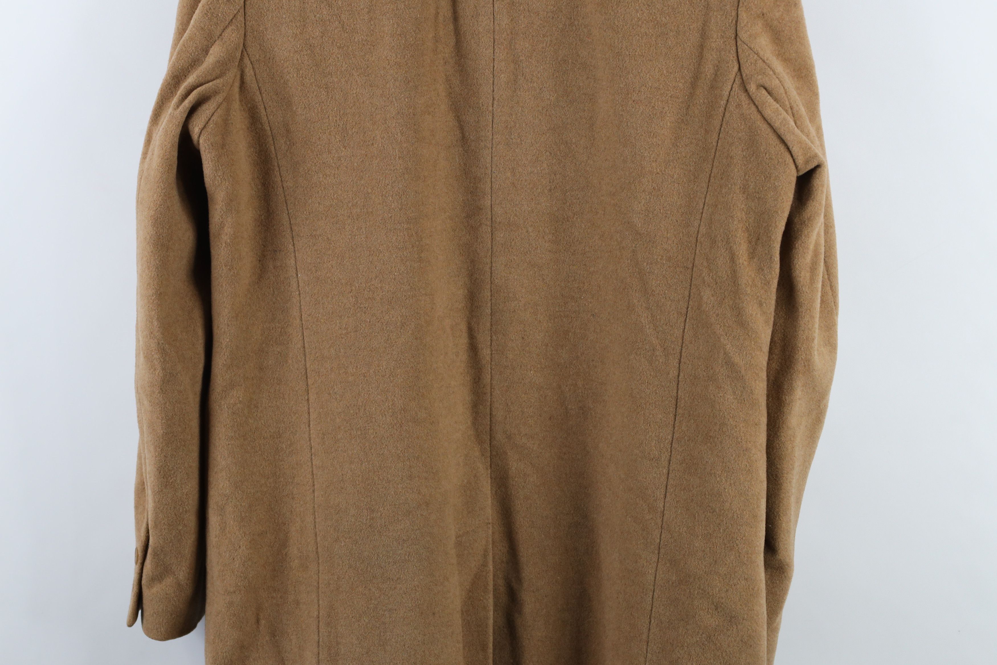 Gap × Vintage Vintage Y2K 2000 Gap Cashmere Blend Overcoat Jacket Beige Size L / US 10 / IT 46 - 11 Thumbnail