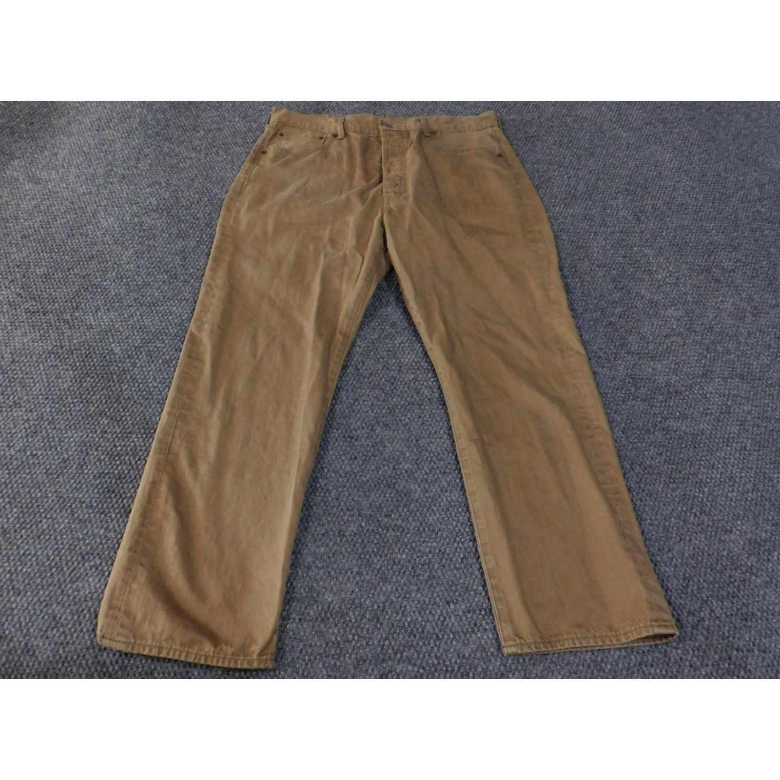 Levi's VINTAGE Levis 501 Jeans Mens 38x30 Brown Straight Leg Button Fly 100% Cotton Pants Size US 38 / EU 54 - 2 Thumbnail