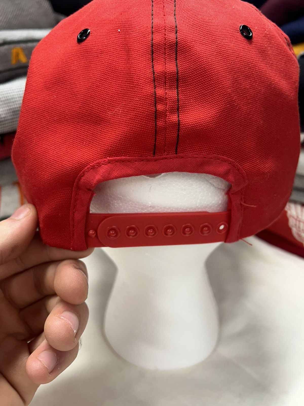 Vintage Crazy Vintage Y2K 90s Skate Grunge Red Trucker Hat Pyrotenax Size ONE SIZE - 2 Thumbnail
