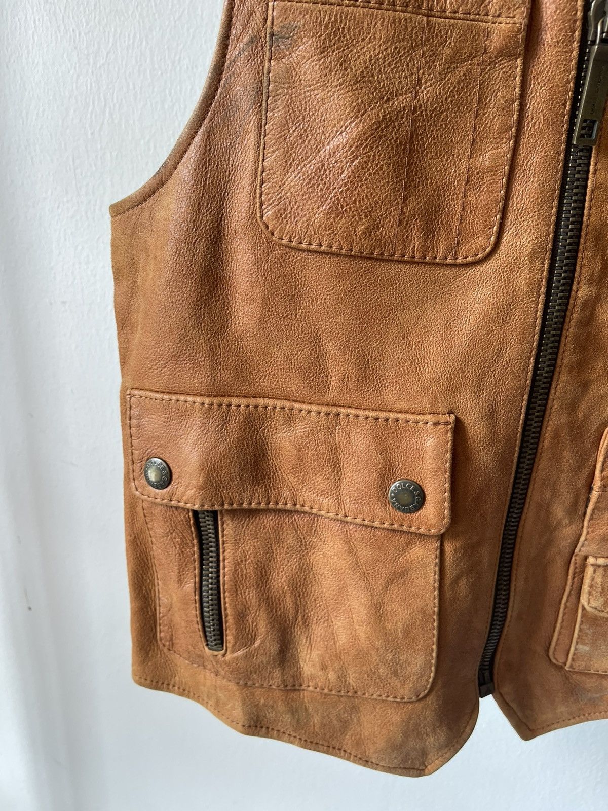 Dolce & Gabbana 2000s Dolce & Gabbana Leather Vest Size US S / EU 44-46 / 1 - 6 Thumbnail