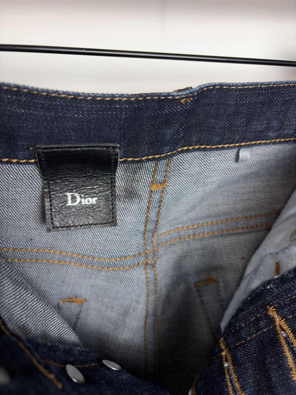 Dior AW09 Dior Homme Black Waxed Coated Whiskered Denim Jeans Size US 28 / EU 44 - 6 Thumbnail