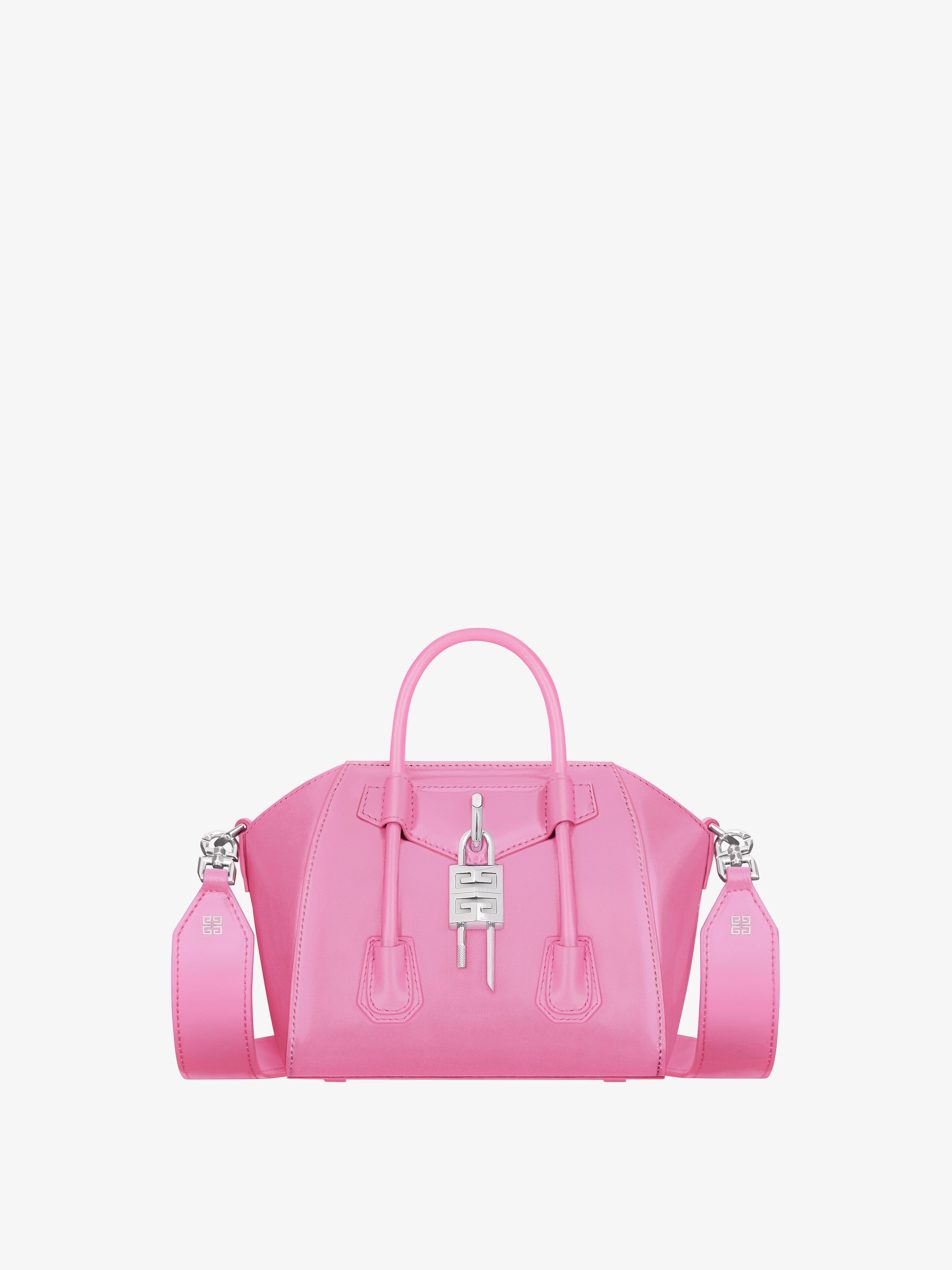 Givenchy oc11z0725 Size: OS / Antigona Lock Bag in Lipstick Pink Size ONE SIZE - 1 Thumbnail